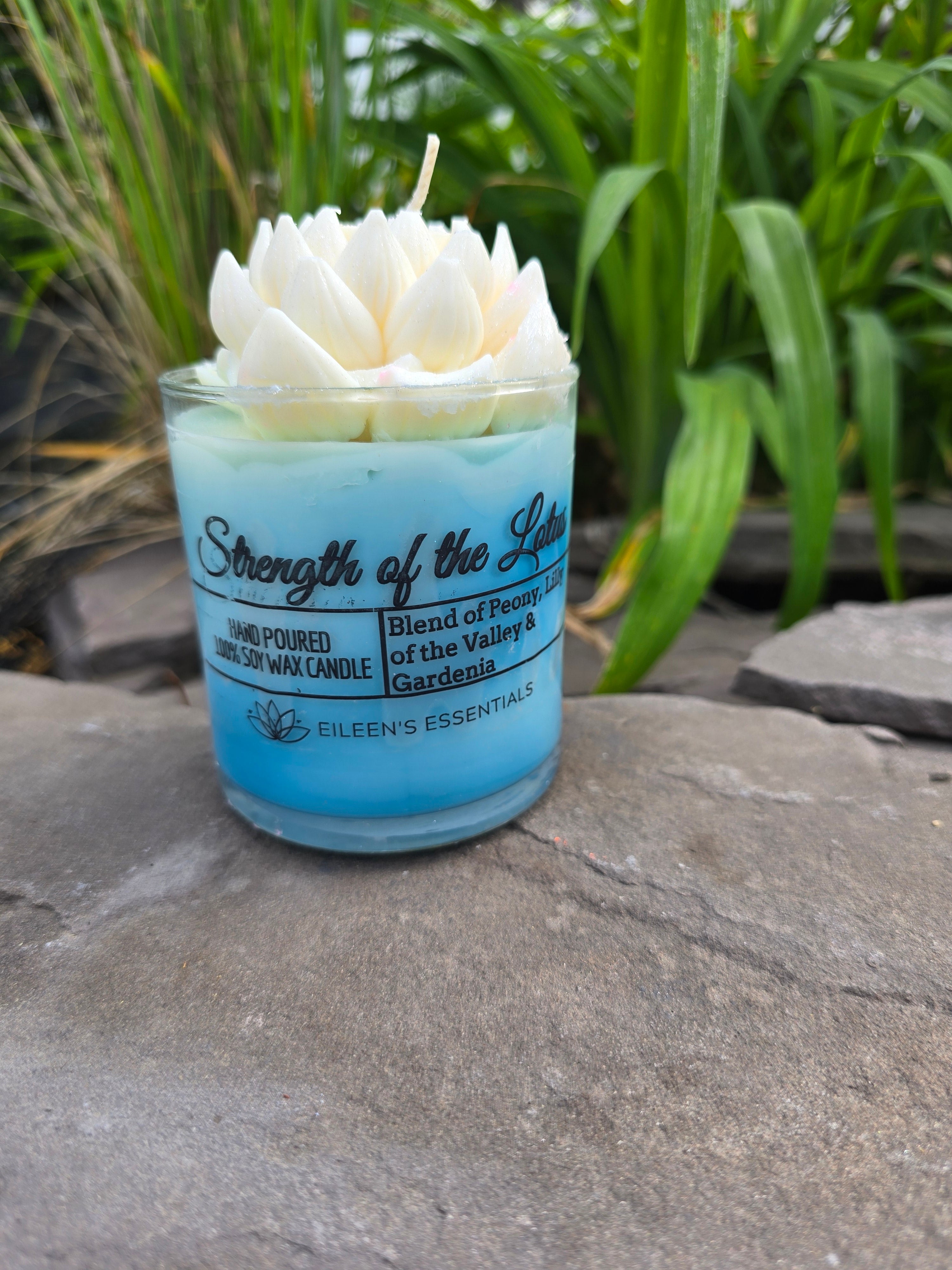 FLOWER CANDLES; The Strength of The Lotus (Multiple Colors)