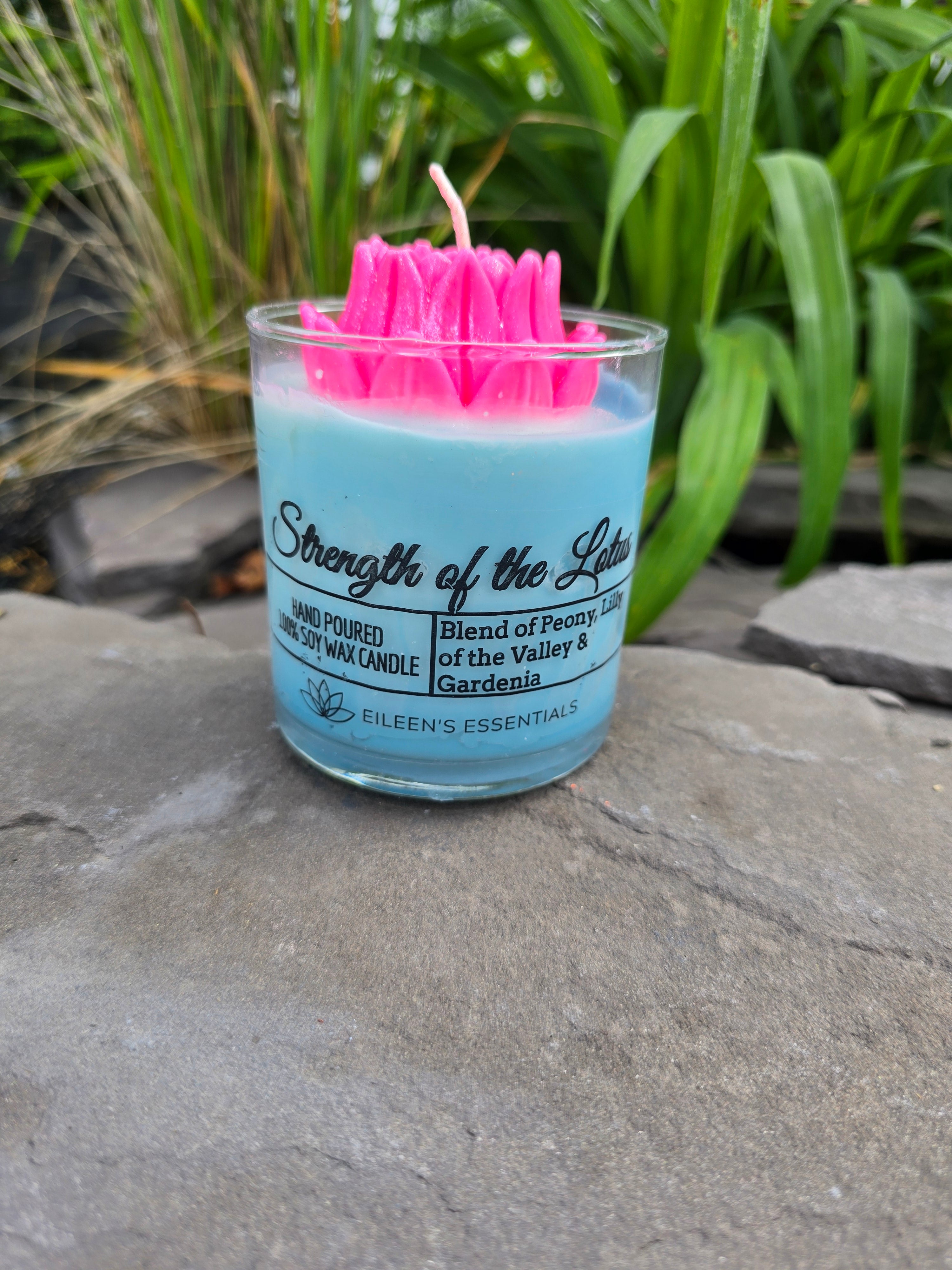 FLOWER CANDLES; The Strength of The Lotus (Multiple Colors)