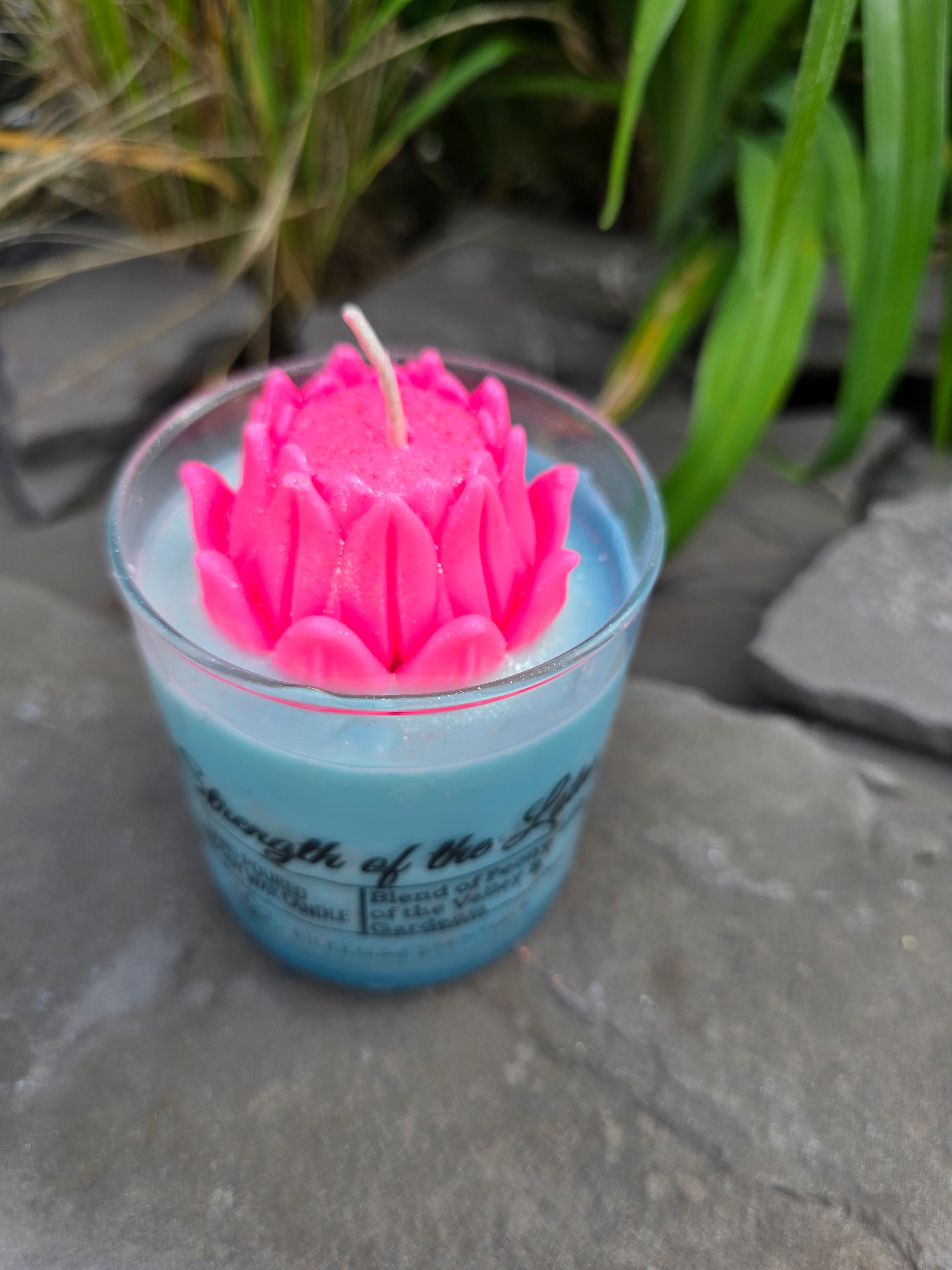 FLOWER CANDLES; The Strength of The Lotus (Multiple Colors)