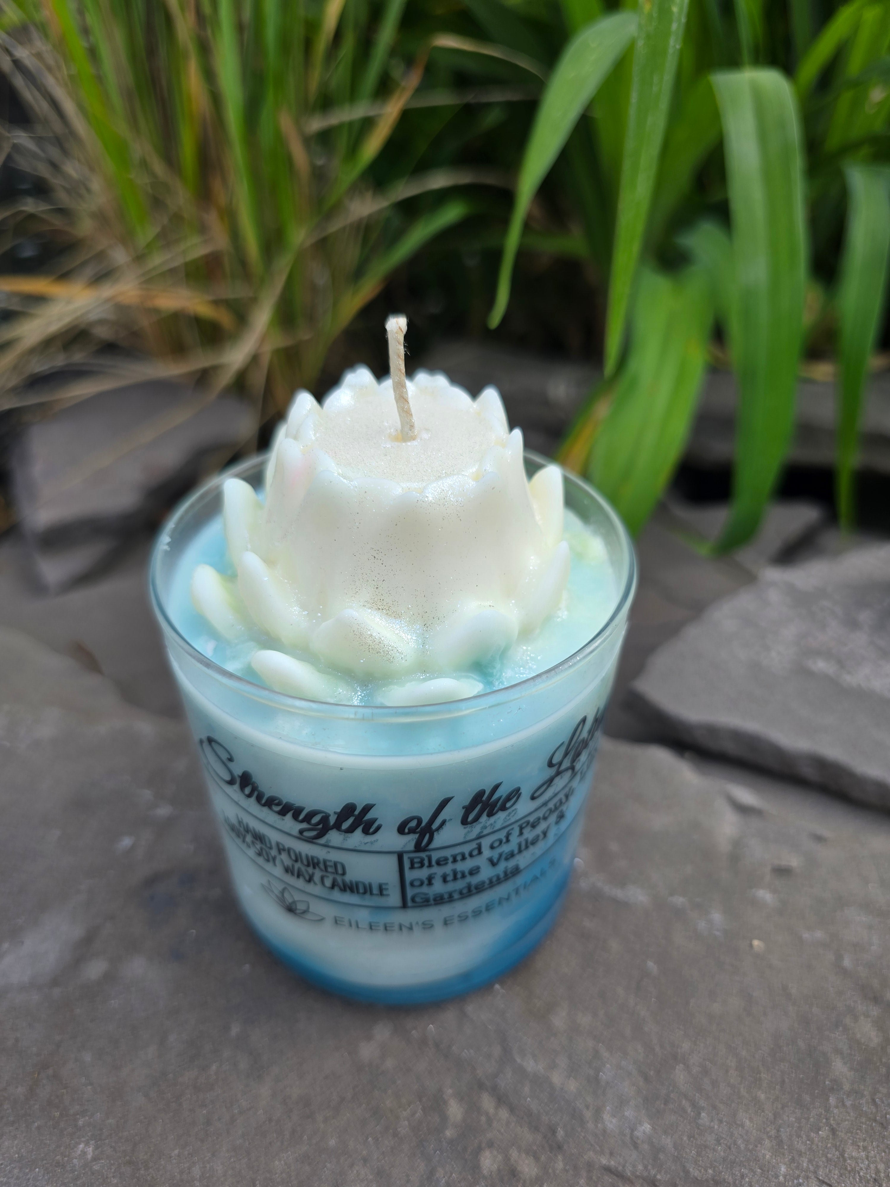 FLOWER CANDLES; The Strength of The Lotus (Multiple Colors)