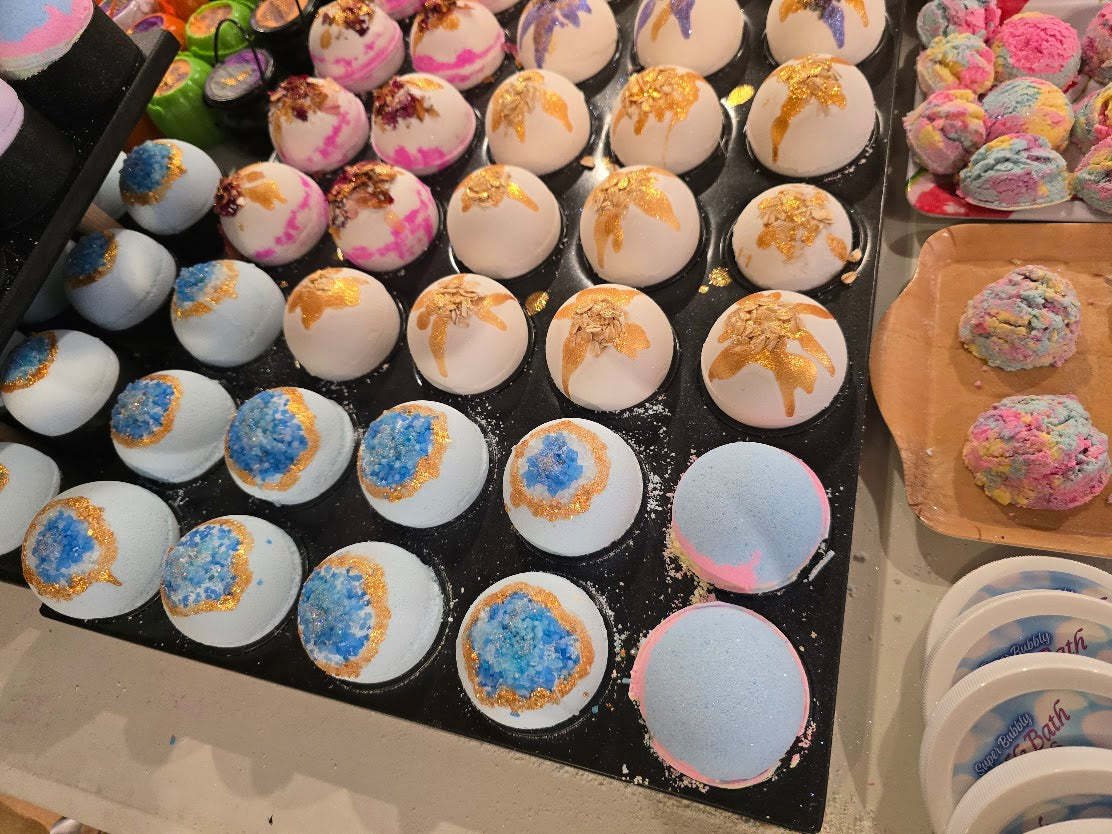 AQUAMARINE GEODE Bath Bomb