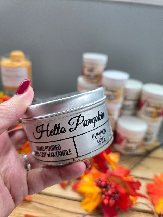 "Hello Pumpkin" Travel Tin Candle - Limited Edition