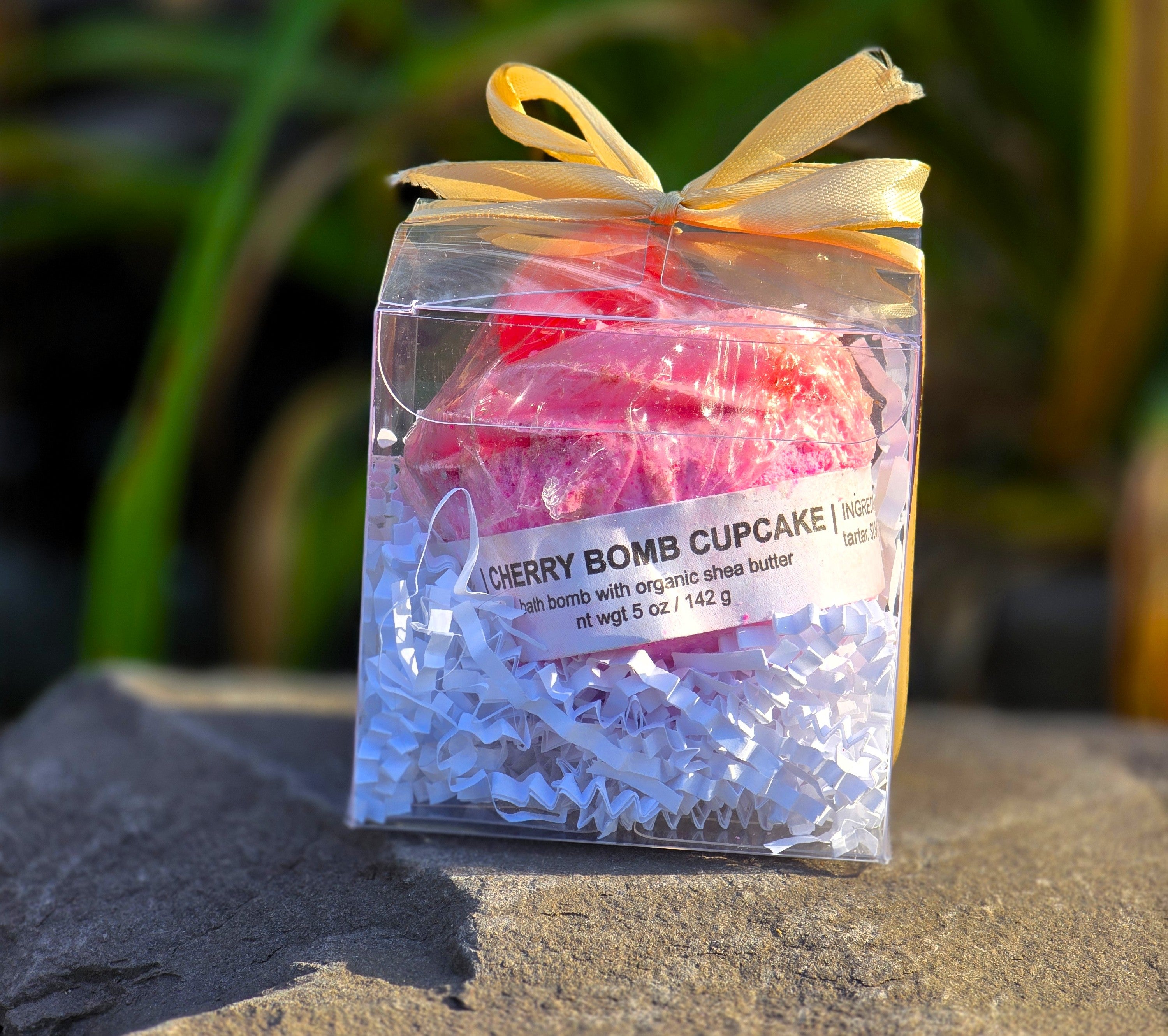 CHERRY BOMB CUPCAKE Bath Bomb