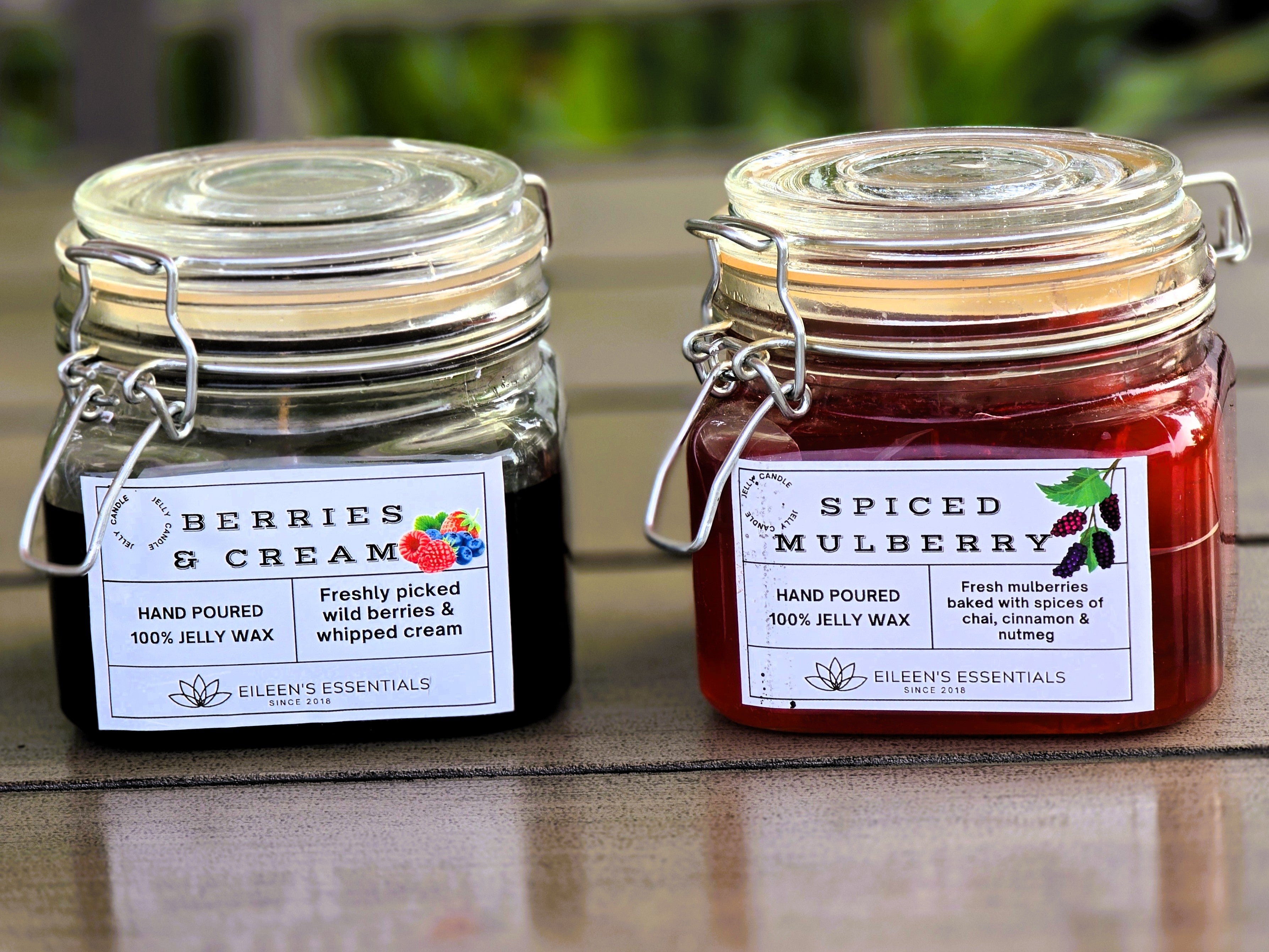 Jelly Candles; Berries & Cream