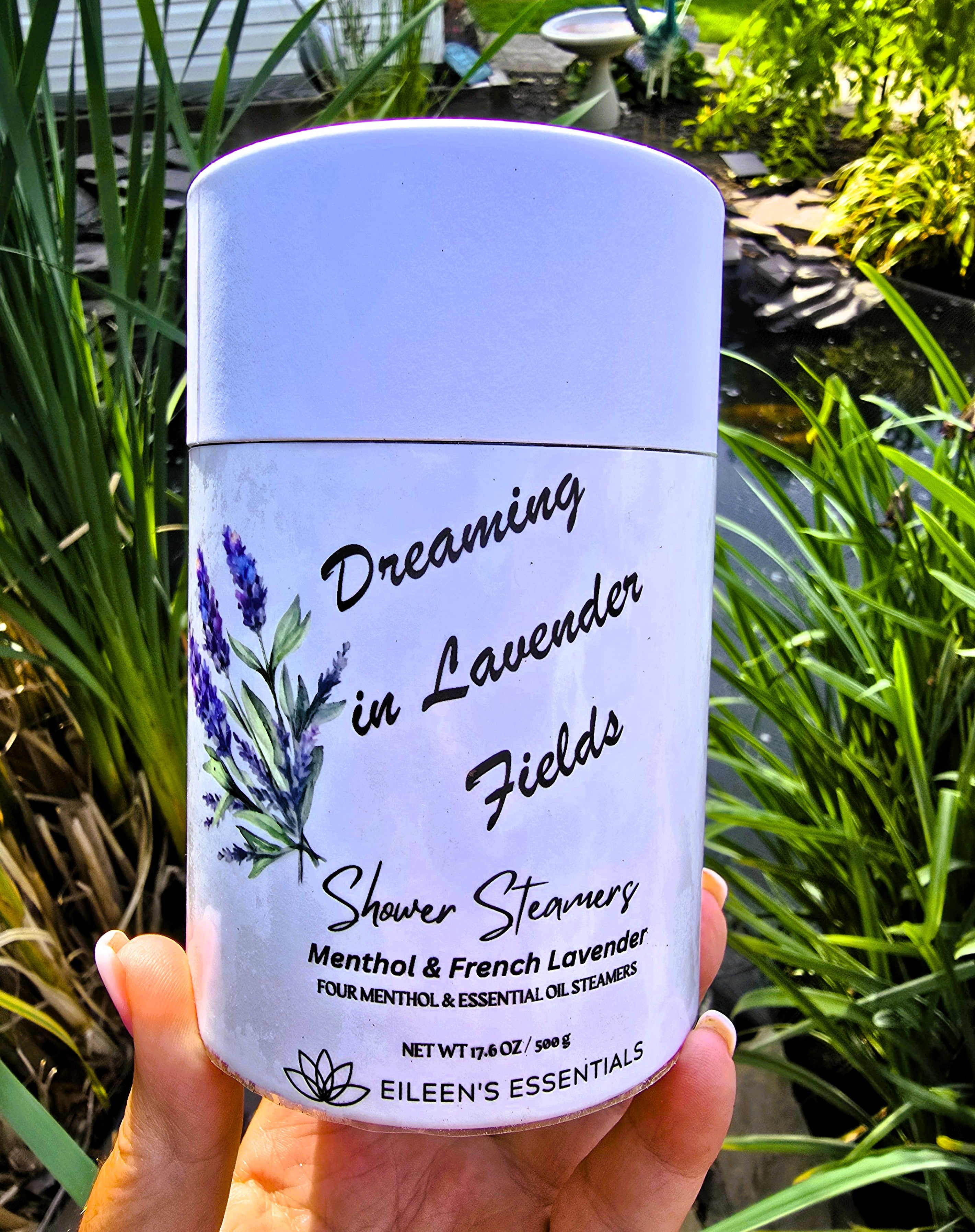 "Dreaming in Lavender Fields" Mentholated Shower Steamers; French Lavender & Menthol