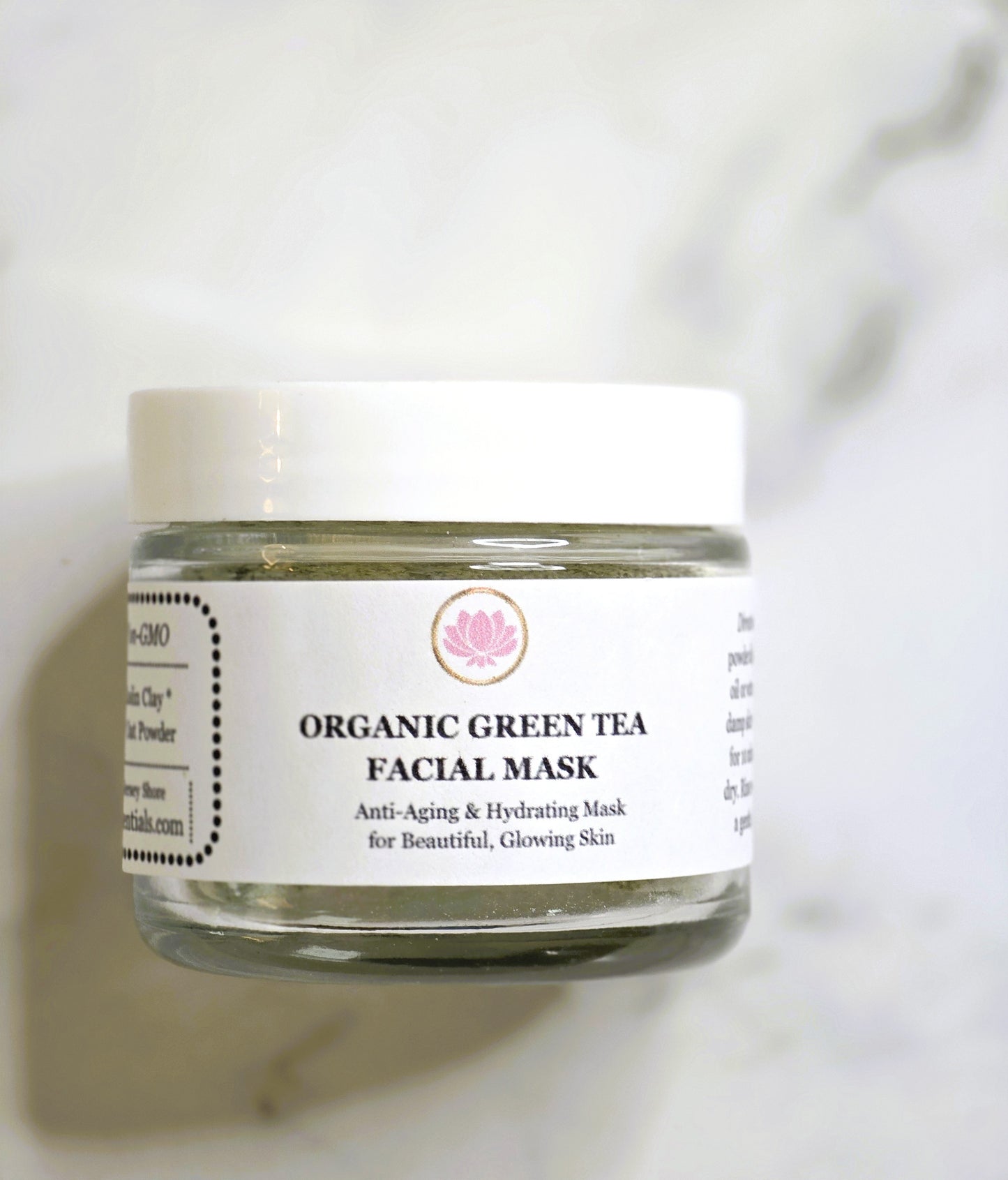 Luxurious Organic Green Tea & Kaolin Clay Facial Mask (Anti-Aging Hydration Mask)