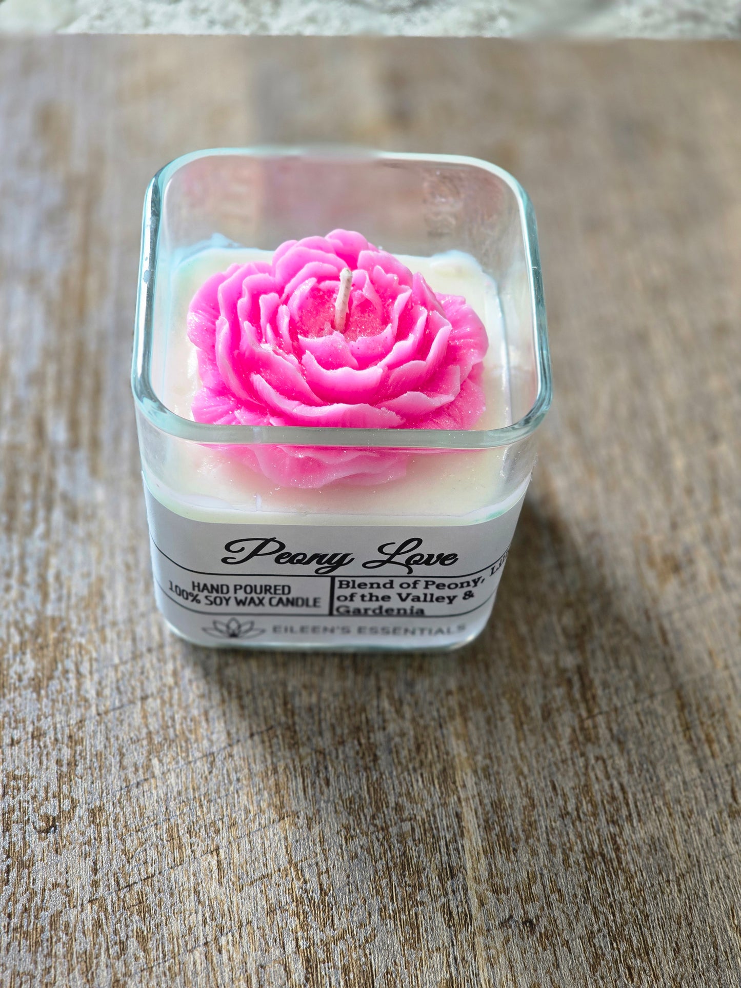 FLOWER CANDLES; Peony Love (Multiple Colors)