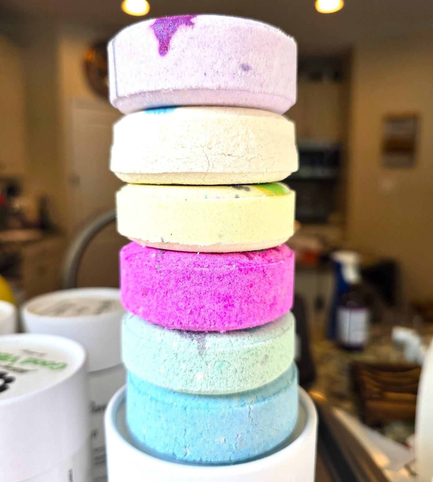 "Nothing But Good Vibes" Mentholated Shower Steamers; Gardenia, Jasmine & Menthol