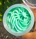Colorful swirled whipped sugar scrub by eileen's essentials