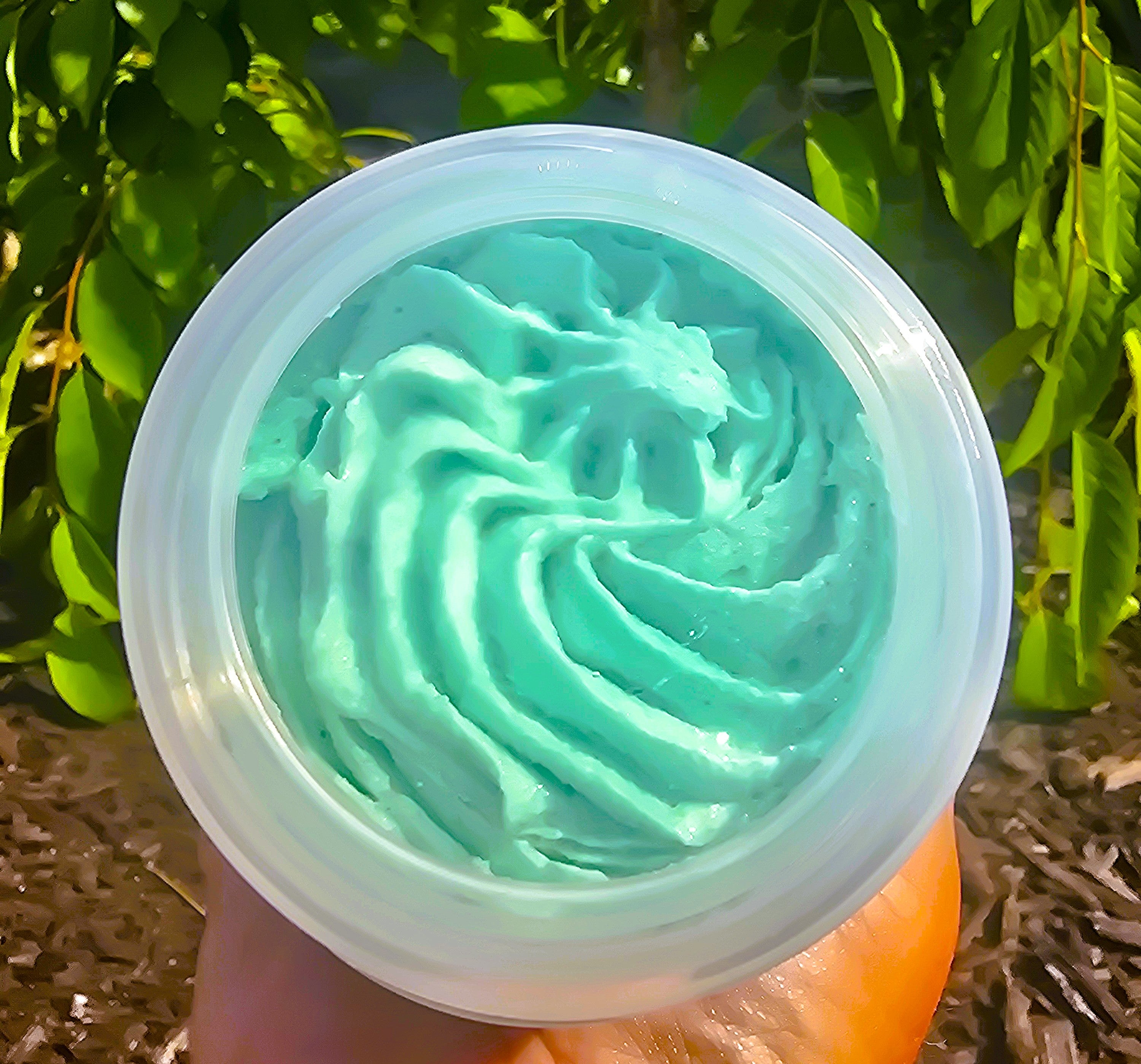 Colorful swirled whipped sugar scrub by eileen's essentials