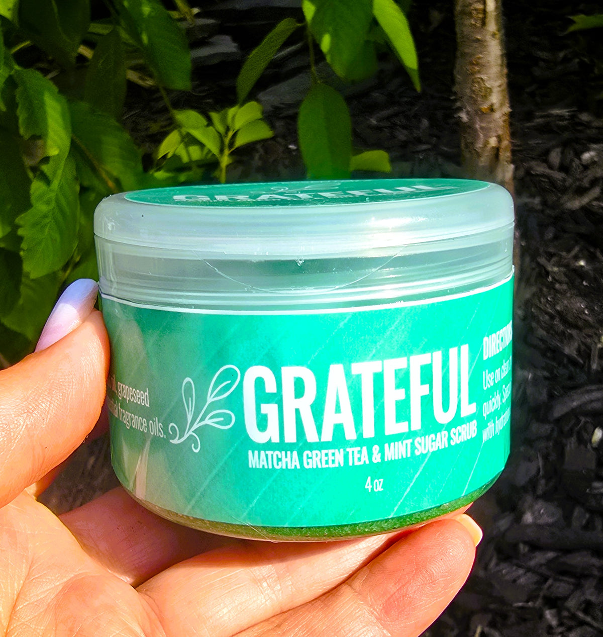 Whipped Sugar Scrub; GRATEFUL (Matcha Green Tea & Mint)