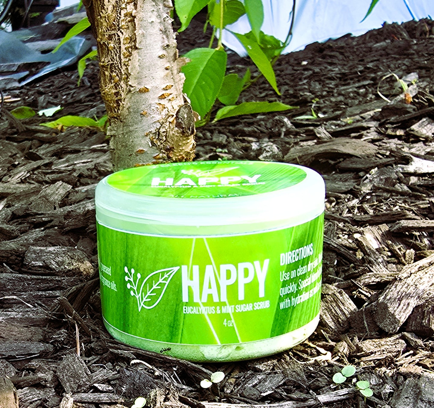 Whipped Sugar scrub; HAPPY (Eucalyptus & Mint)