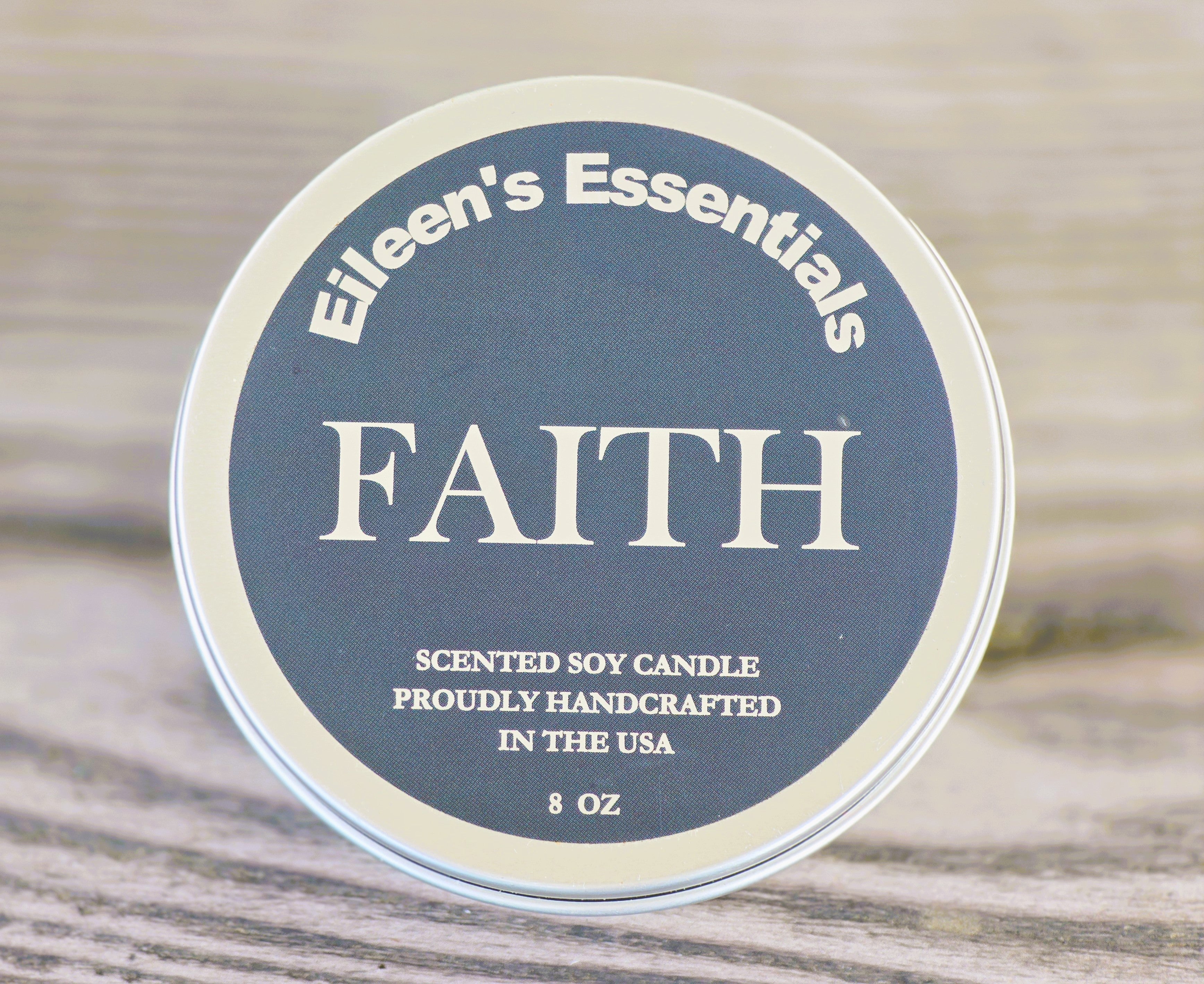 Inspirational Travel (Tin) Candle; FAITH