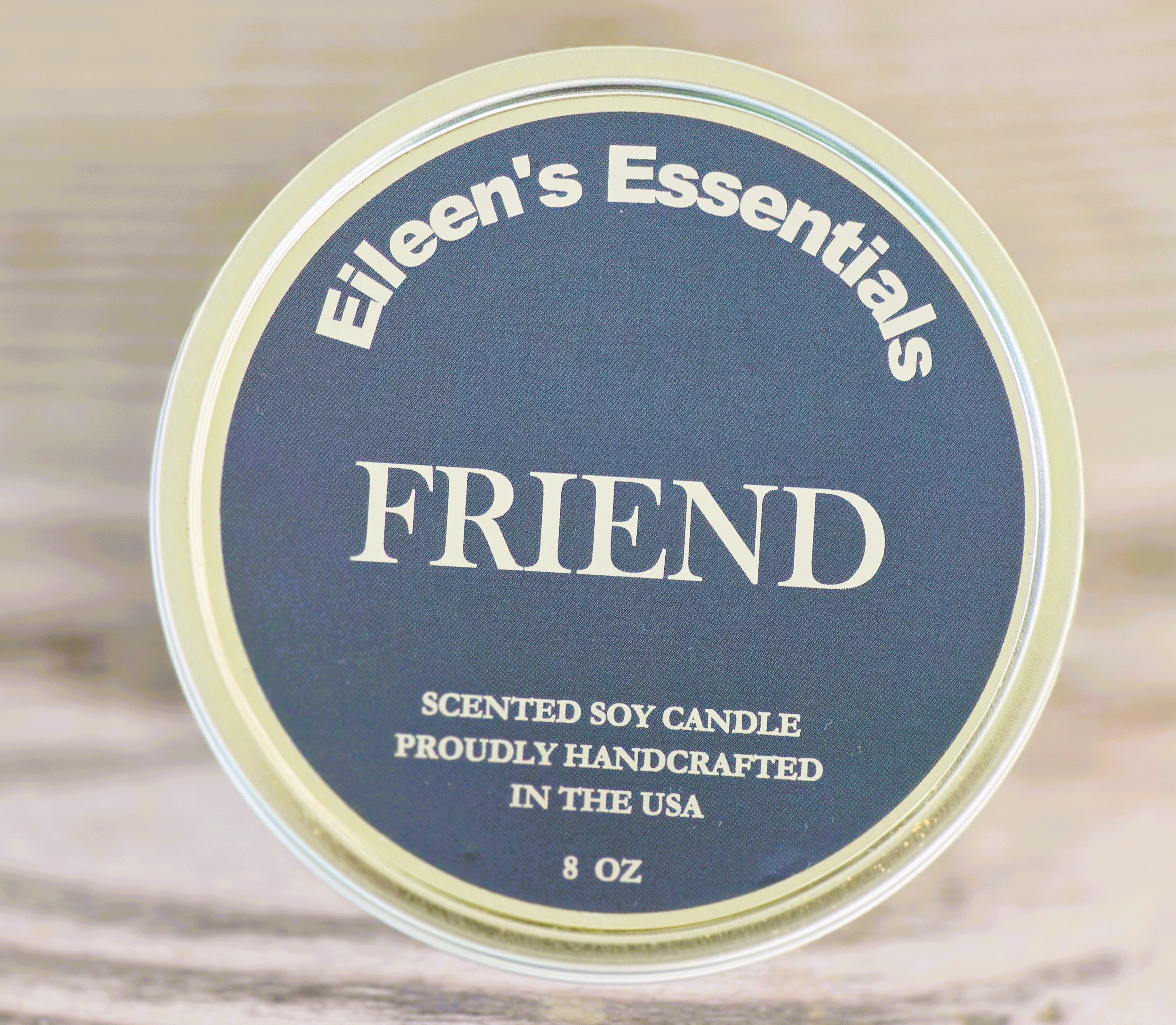 Inspirational Travel (Tin) Candle; FRIEND