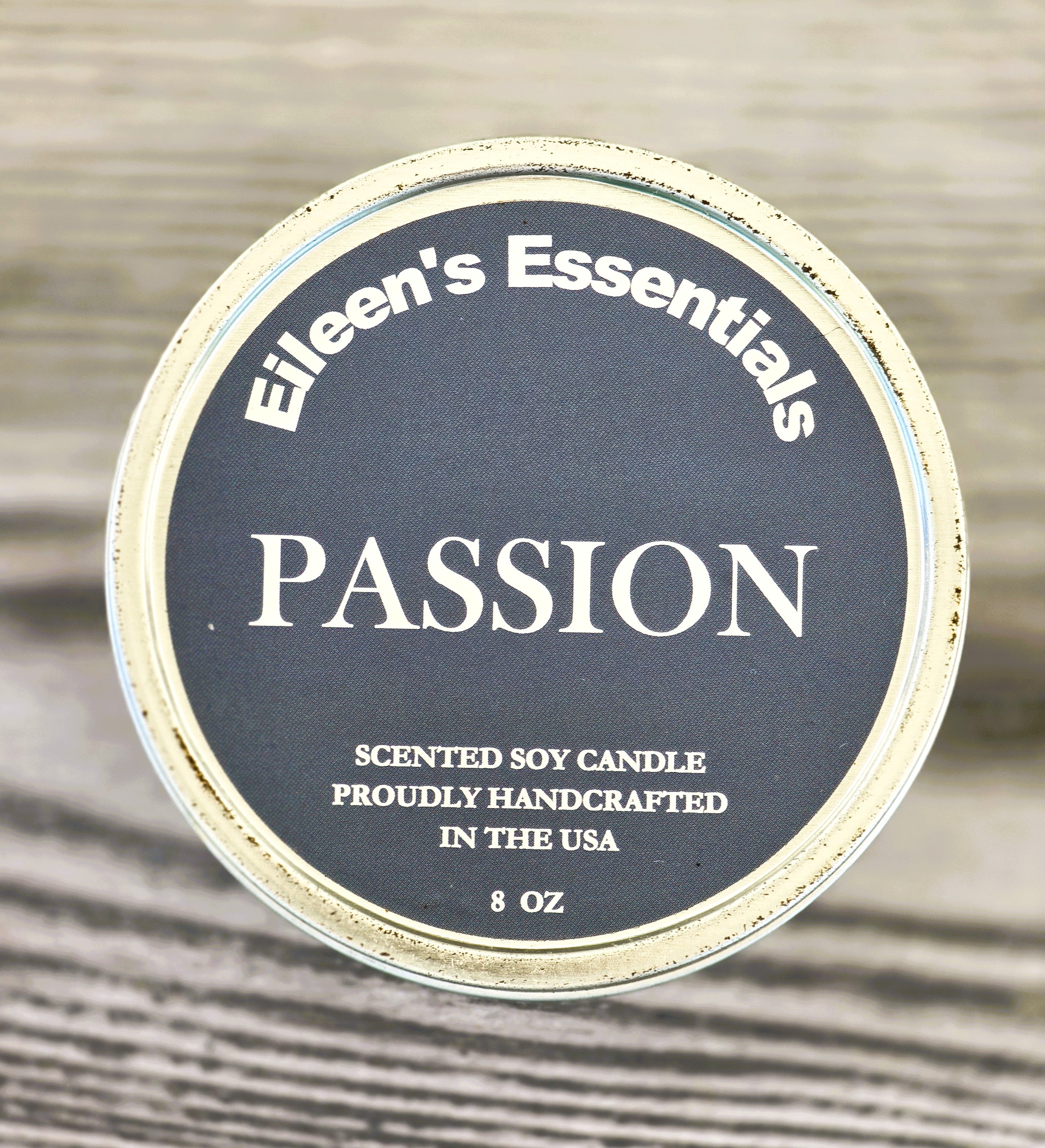 Inspirational Travel (Tin) Candle; PASSION