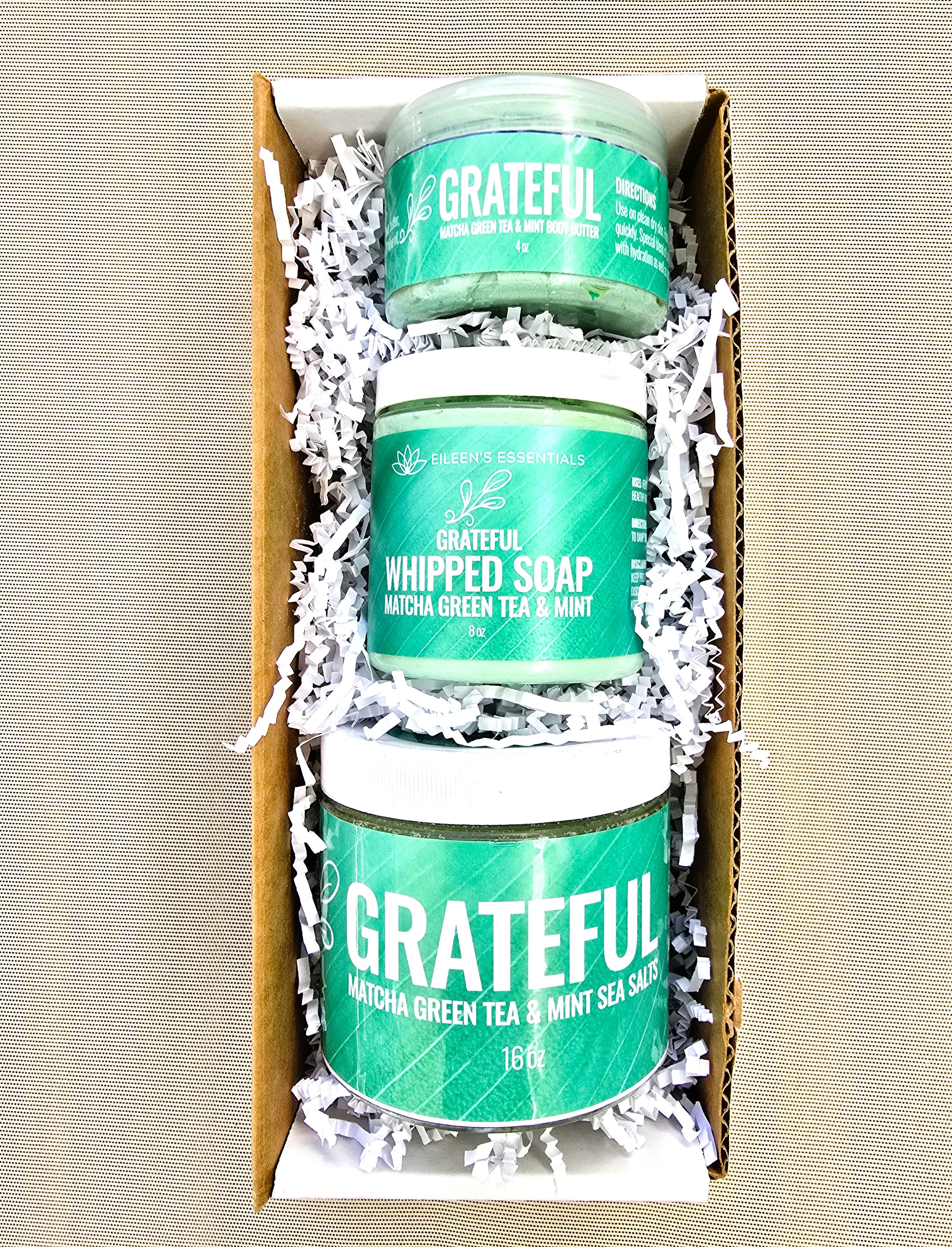 Skincare Collection/Whipped Soap; GRATEFUL (Matcha Green Tea & Mint)