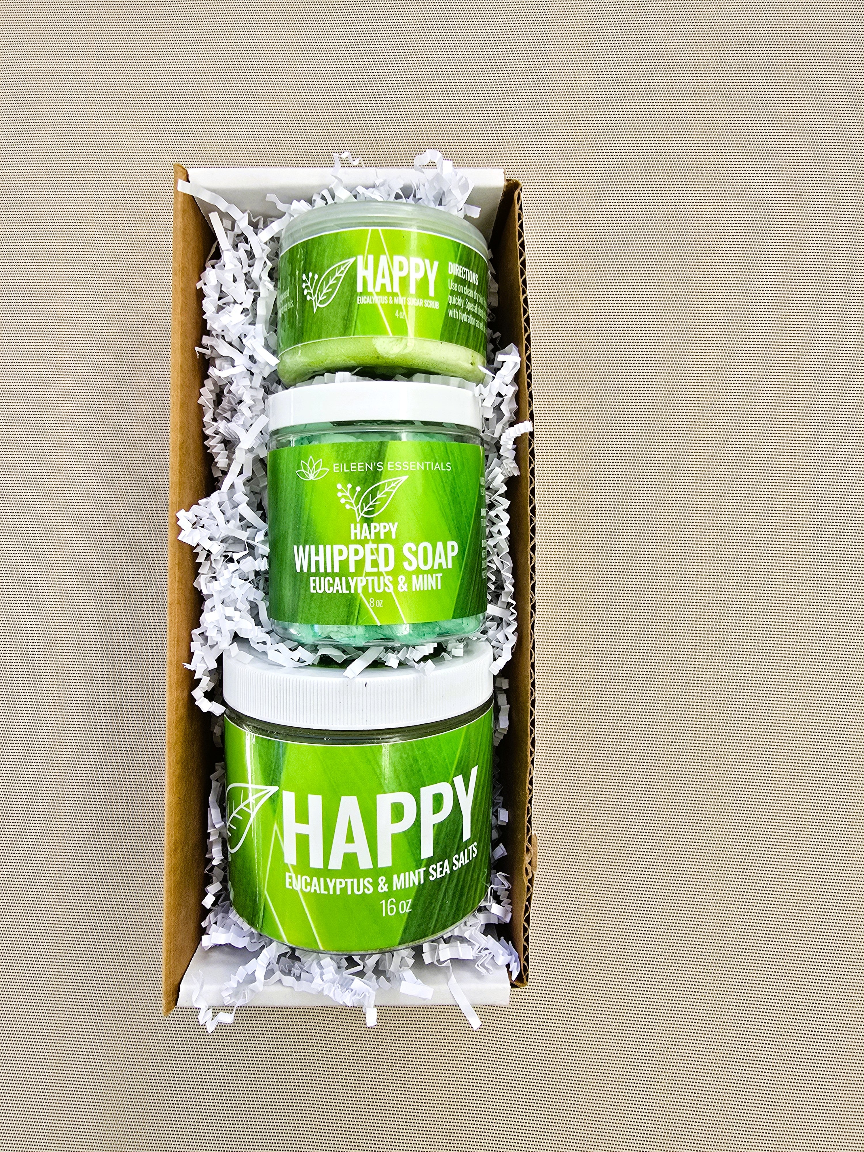 Skincare Collection/Whipped Soap; HAPPY (Eucalyptus & Mint)