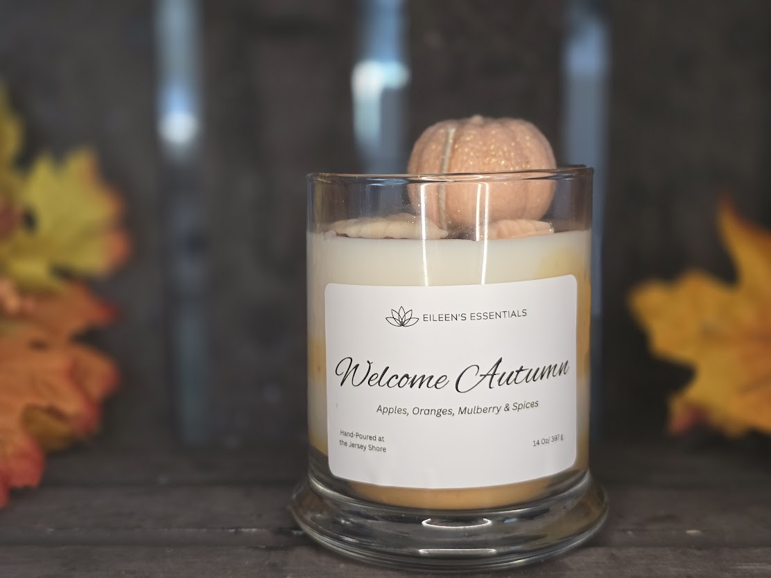 Signature Scent Candle; Welcome Autumn