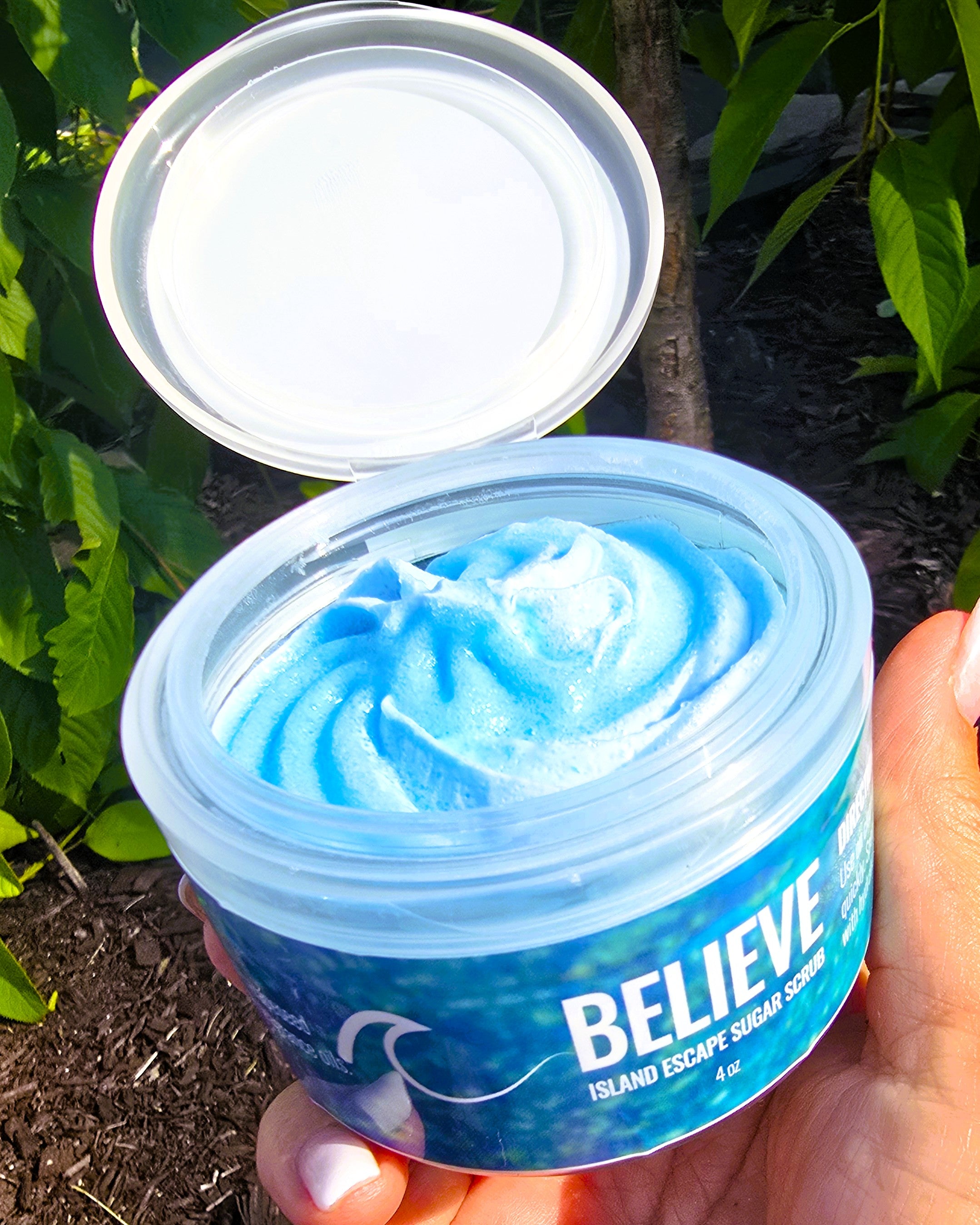 Colorful swirled whipped sugar scrub by eileen's essentials