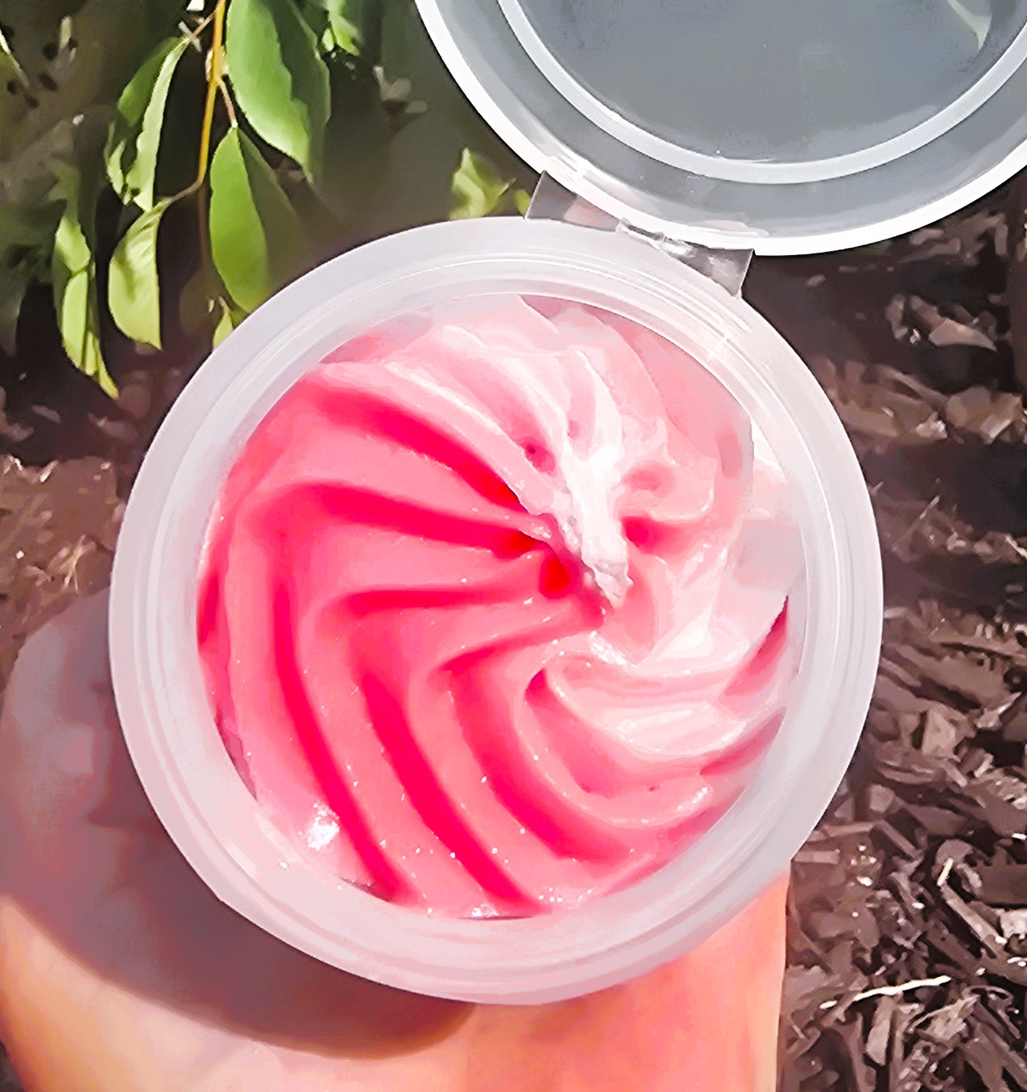 Colorful swirled whipped sugar scrub by eileen's essentials