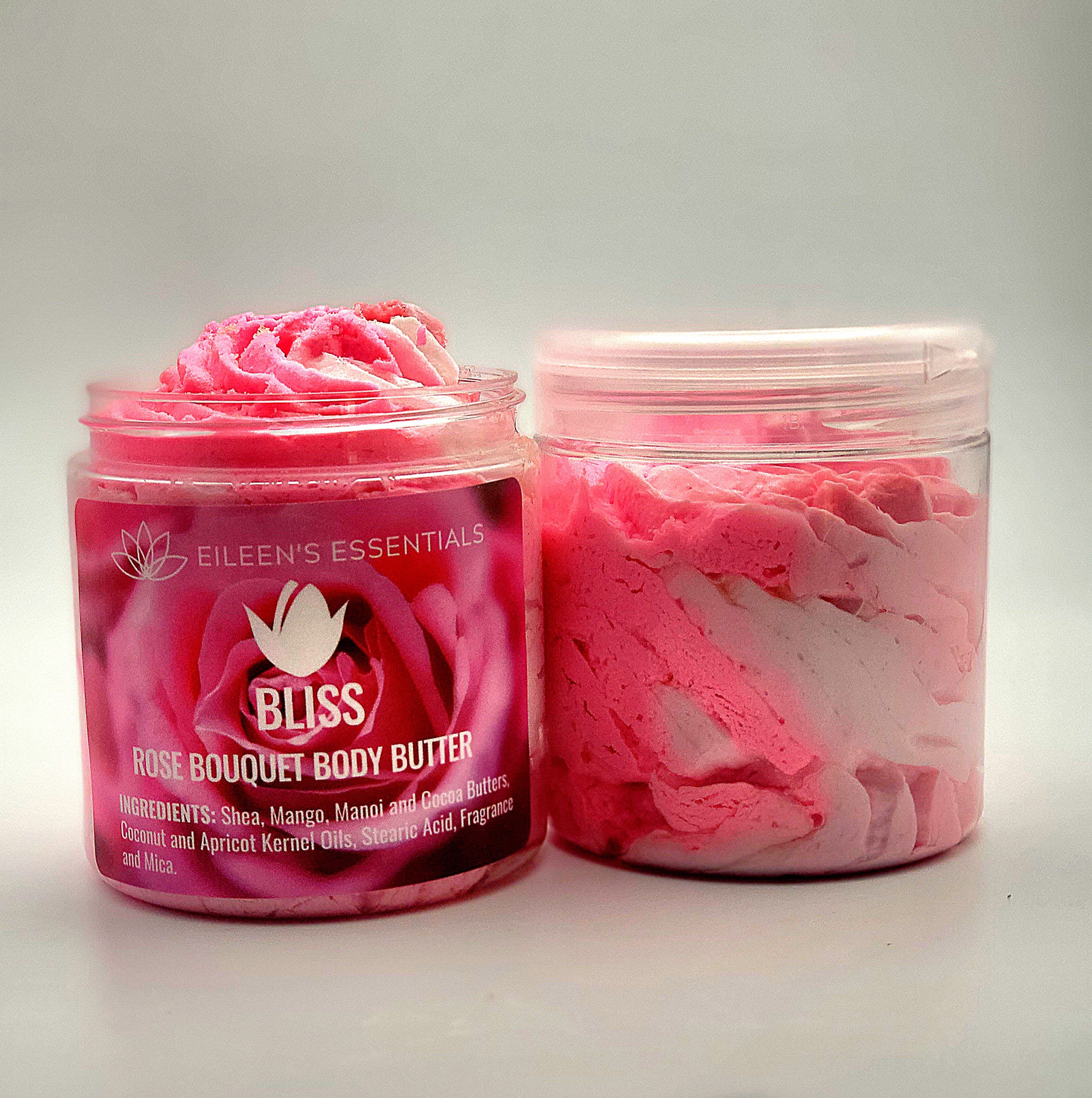 Whipped Luxury Shea Body Butter; BLISS (Rose Bouquet)