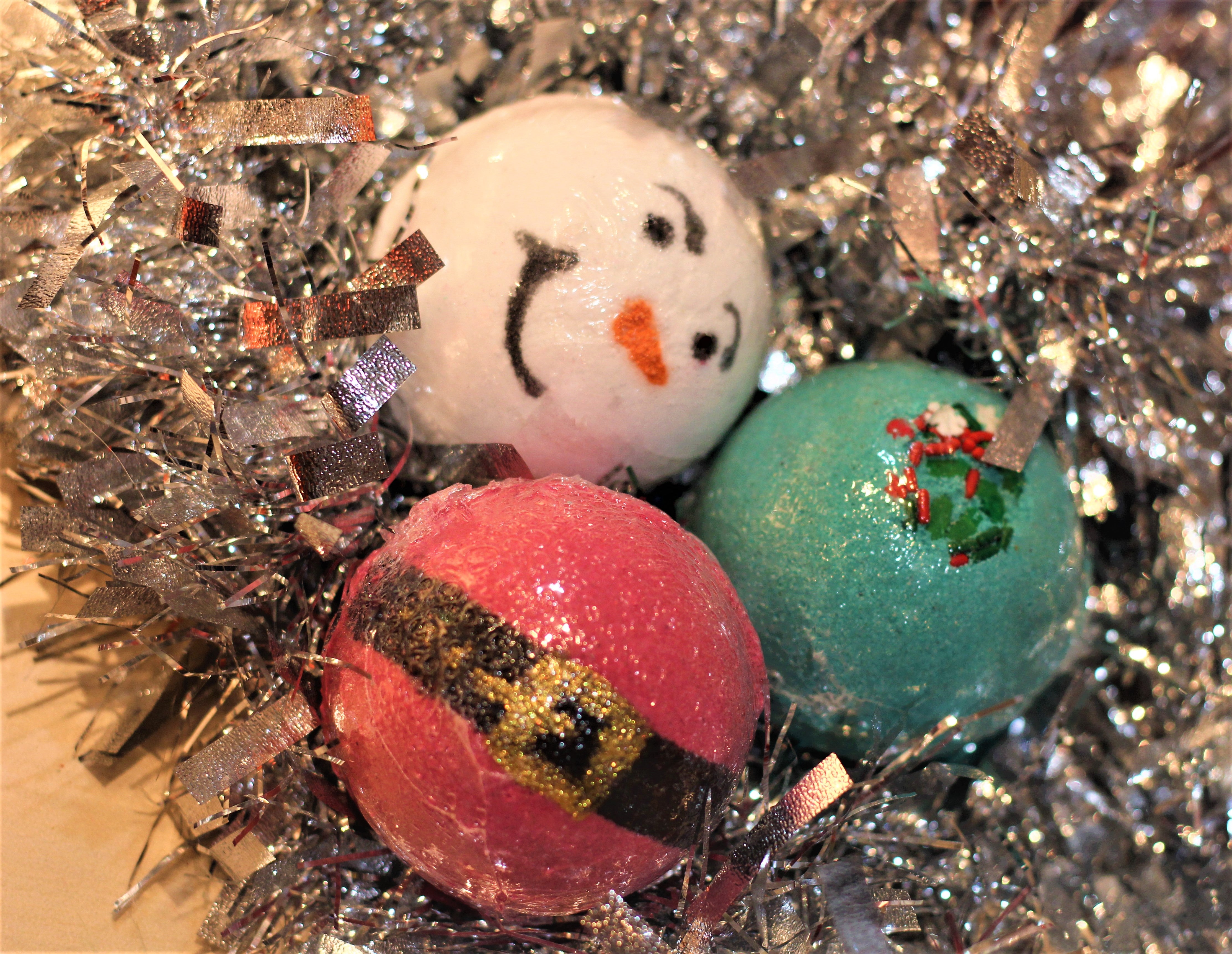 Christmas Bath Bombs 3 Pack Gift Set