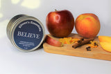 Inspirational Travel Candle; BELIEVE - Eileen's Essentials
