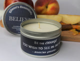 Inspirational Travel Candle; BELIEVE - Eileen's Essentials