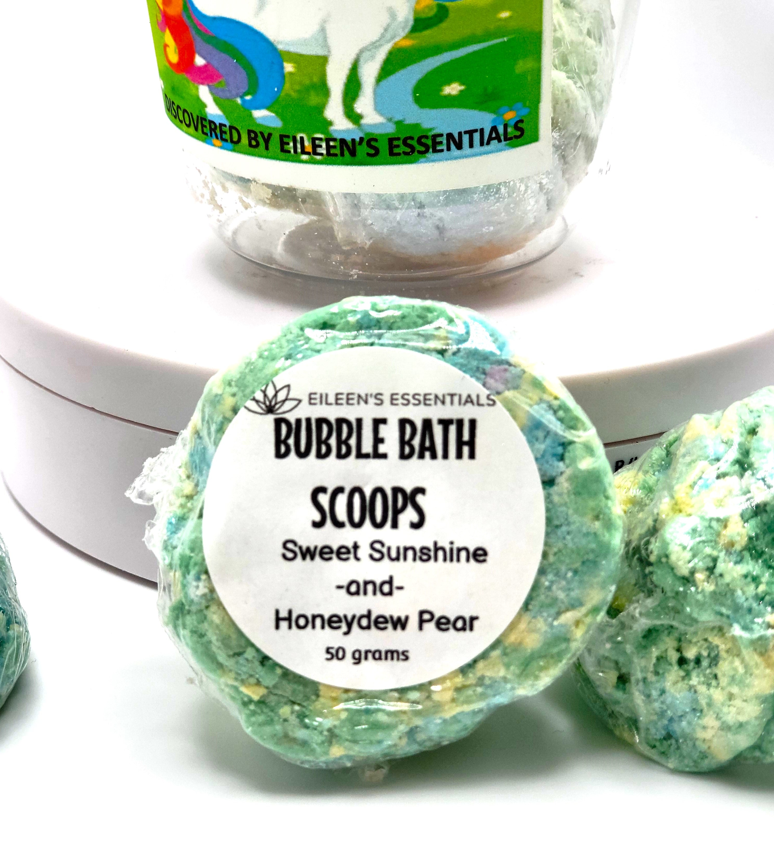 Cup of Super Bubbly Bubble-Bath Scoops (Unicorn Poops)