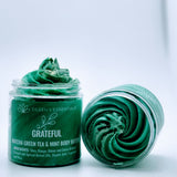 Whipped Luxury Shea Body Butter; GRATEFUL (Matcha Green Tea & Mint)