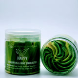 Whipped Luxury Shea Body Butter; HAPPY (Eucalyptus & Mint)
