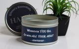 Inspirational Travel Candle; HAPPY - Eileen's Essentials