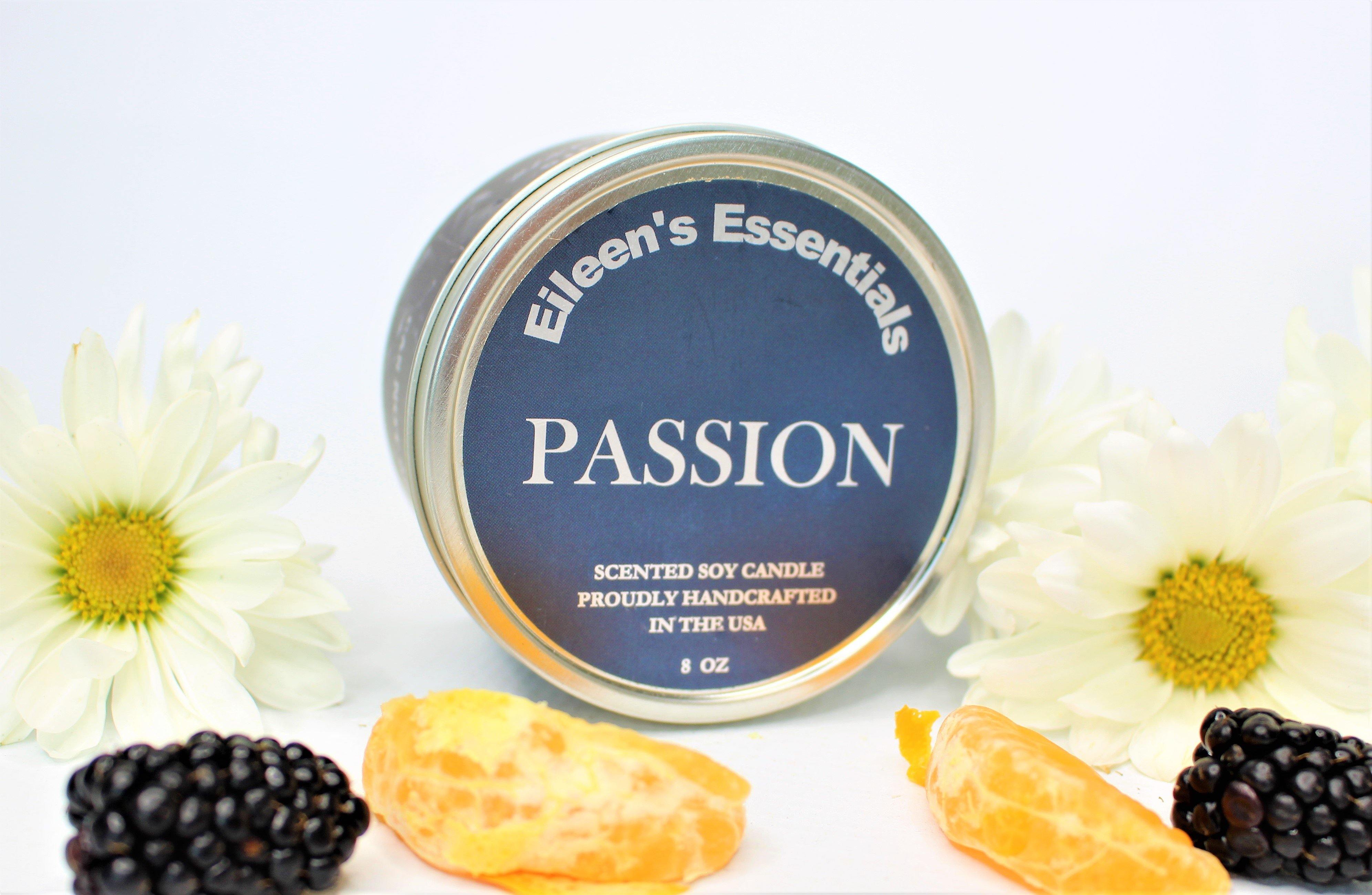 Inspirational Travel Candle; PASSION - Eileen's Essentials