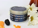 Inspirational Travel Candle; PASSION - Eileen's Essentials