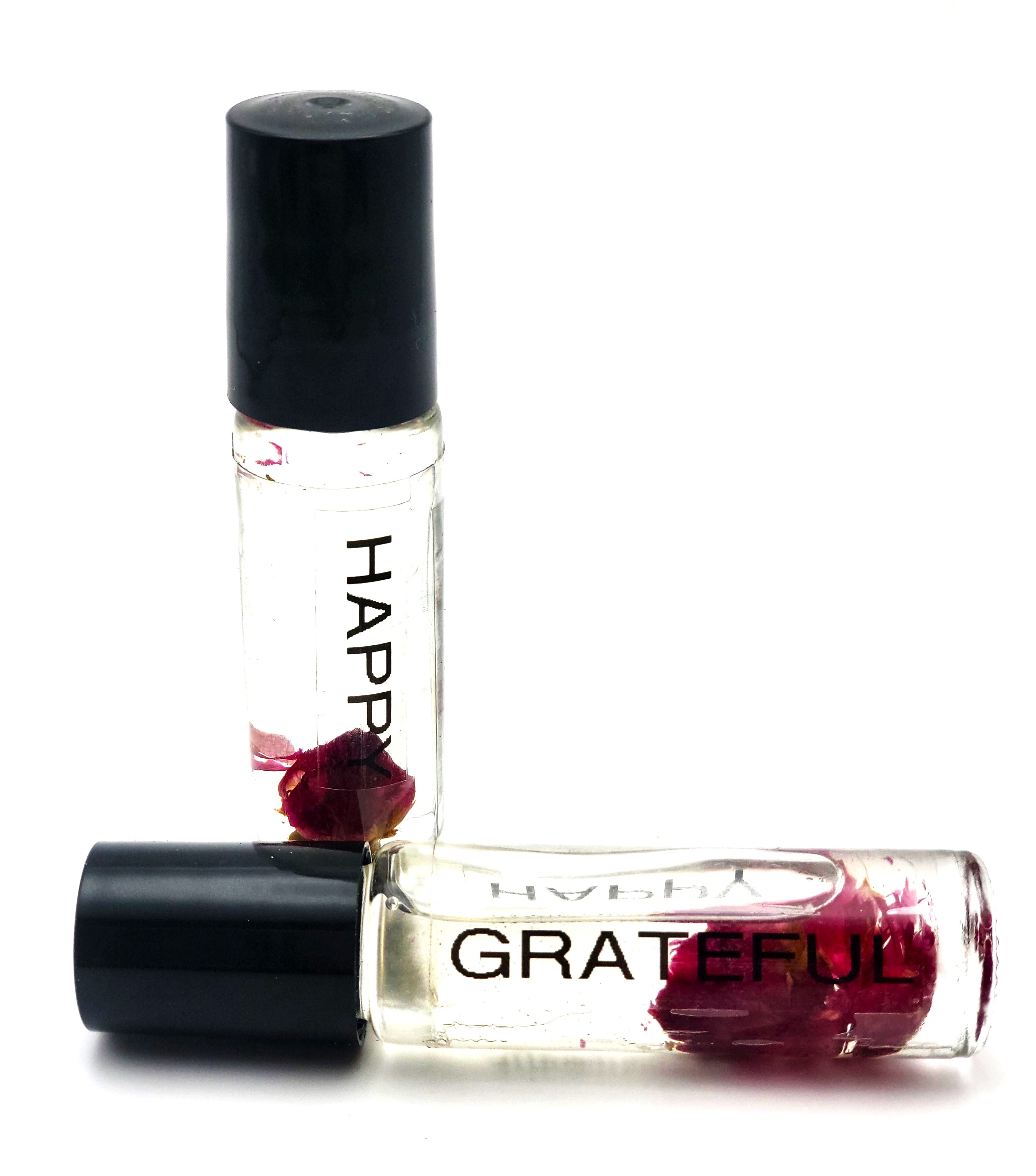 Affirmation Roll-On Perfume; GRATEFUL & HAPPY