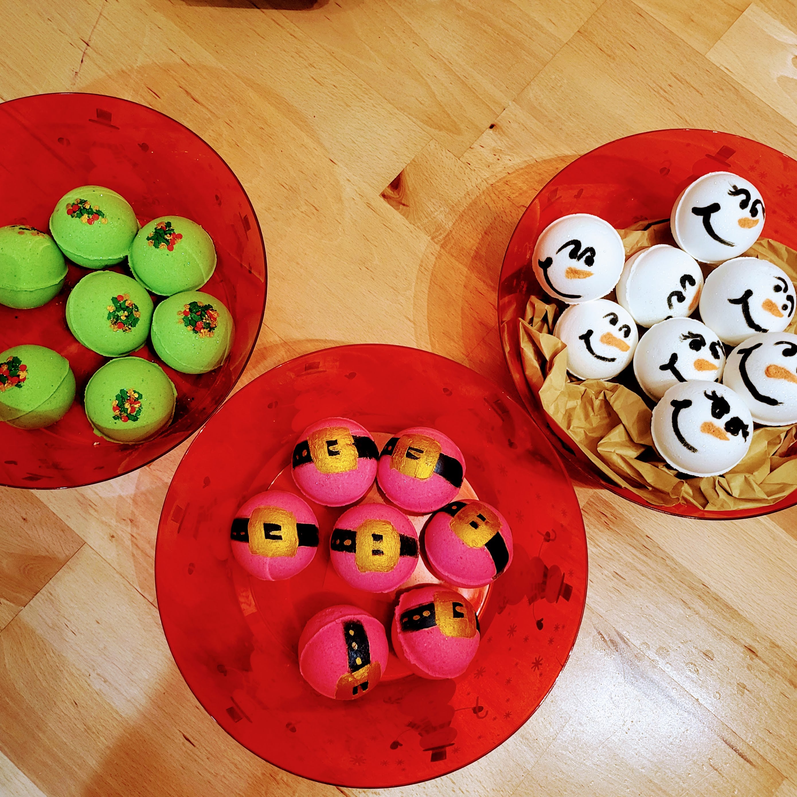 Christmas Bath Bombs 3 Pack Gift Set