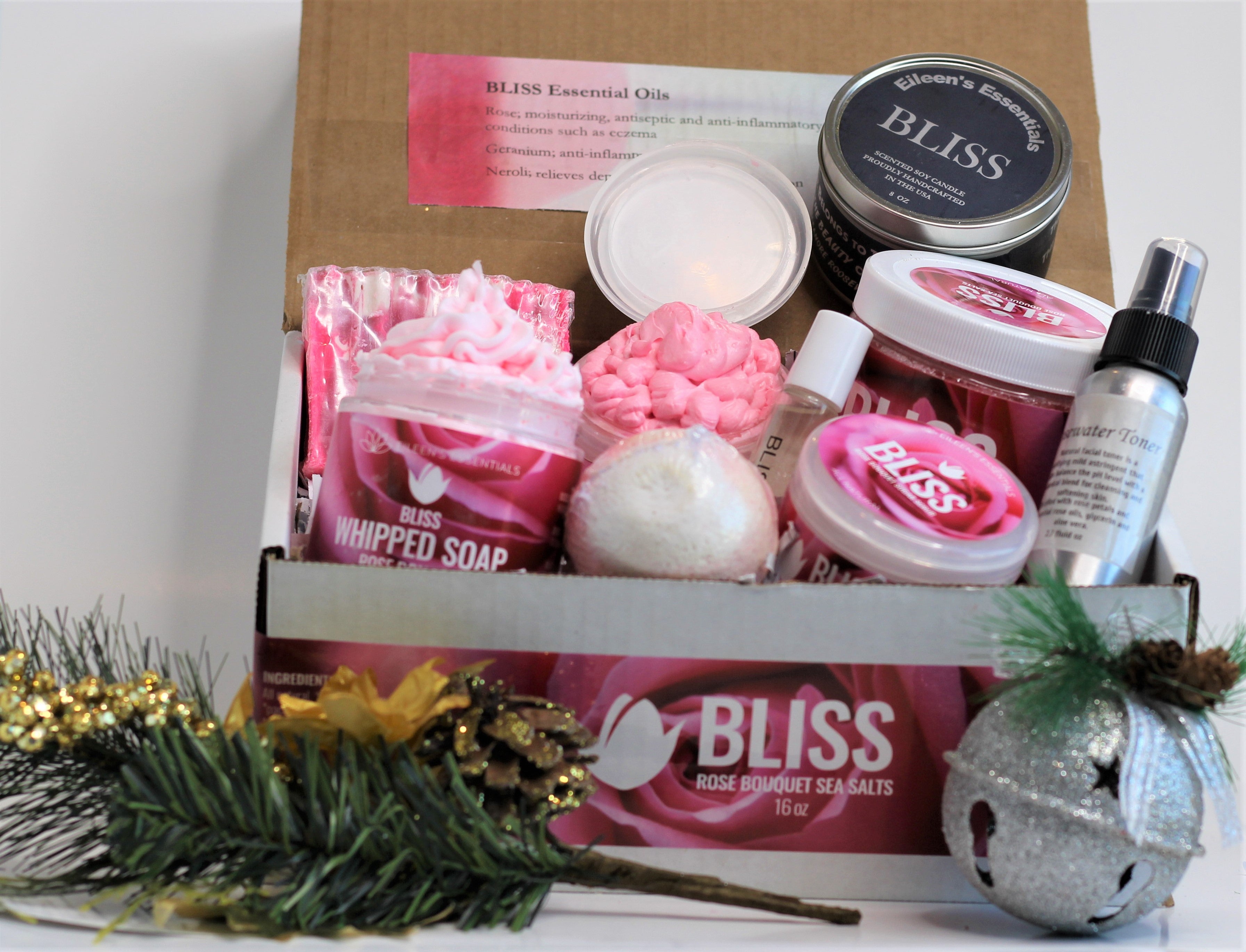 The Ultimate Spa Gift Set; "BLISS" (Fresh Cut Roses)