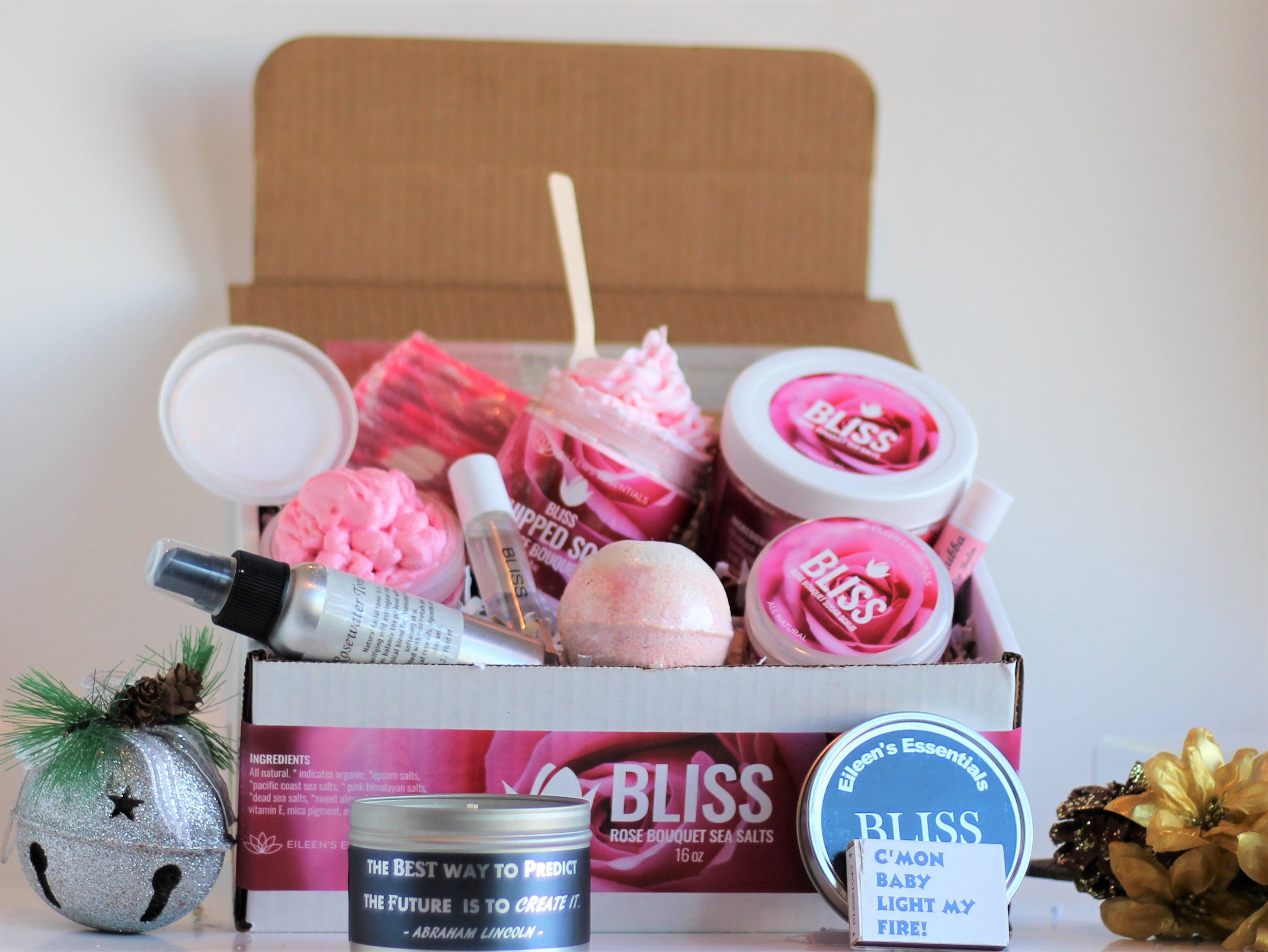 The Ultimate Spa Gift Set; "BLISS" (Fresh Cut Roses)