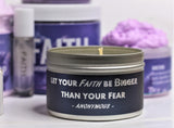 Inspirational Travel Candle; FAITH - Eileen's Essentials