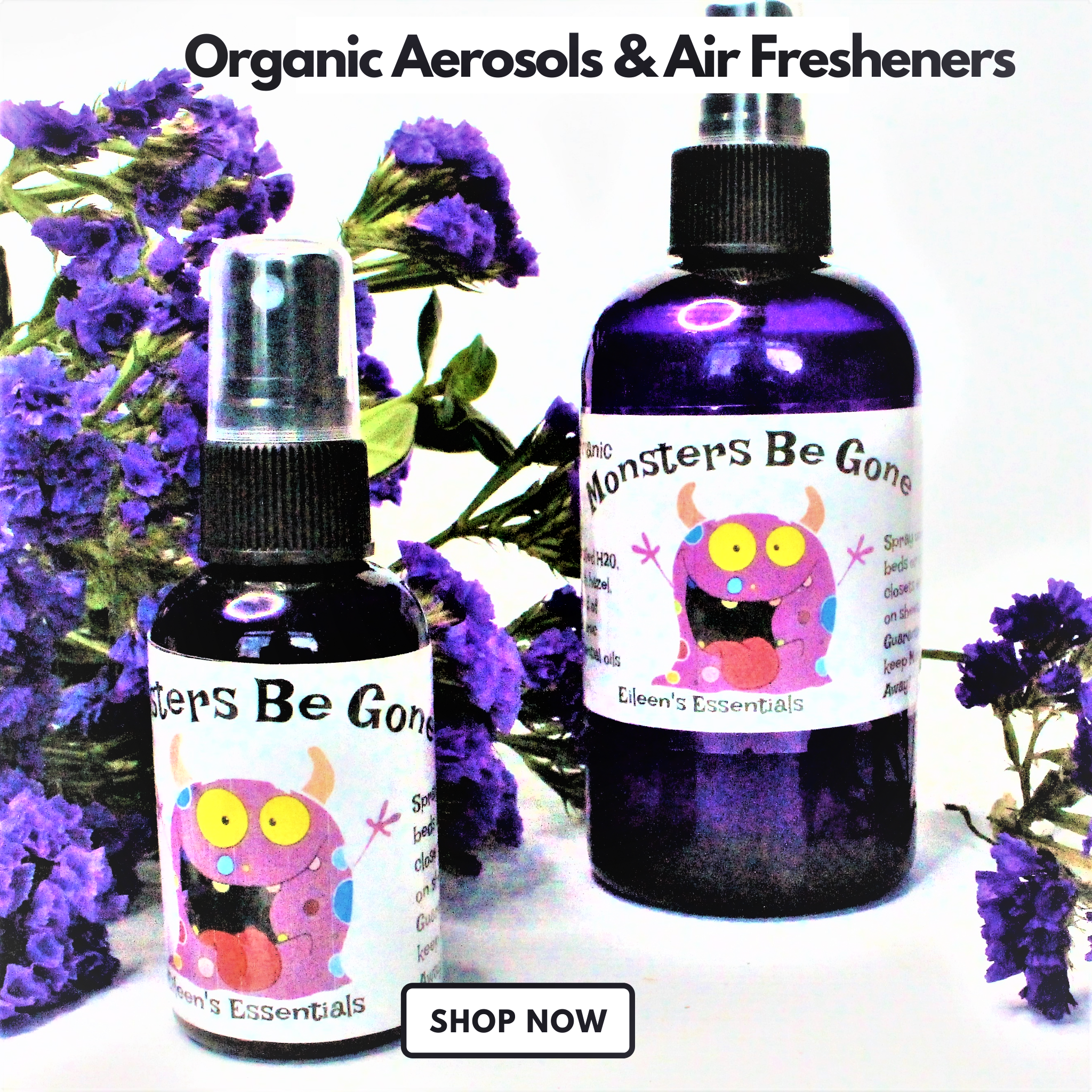 CHILD Linen/Sheet Sprays: Organic Monster's Be Gone or Fairy Kisses