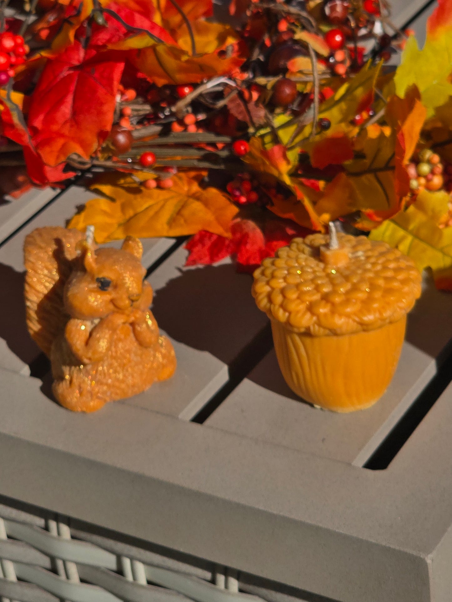 Squirrel and his Nut (Acorn/Pinecone) Candles