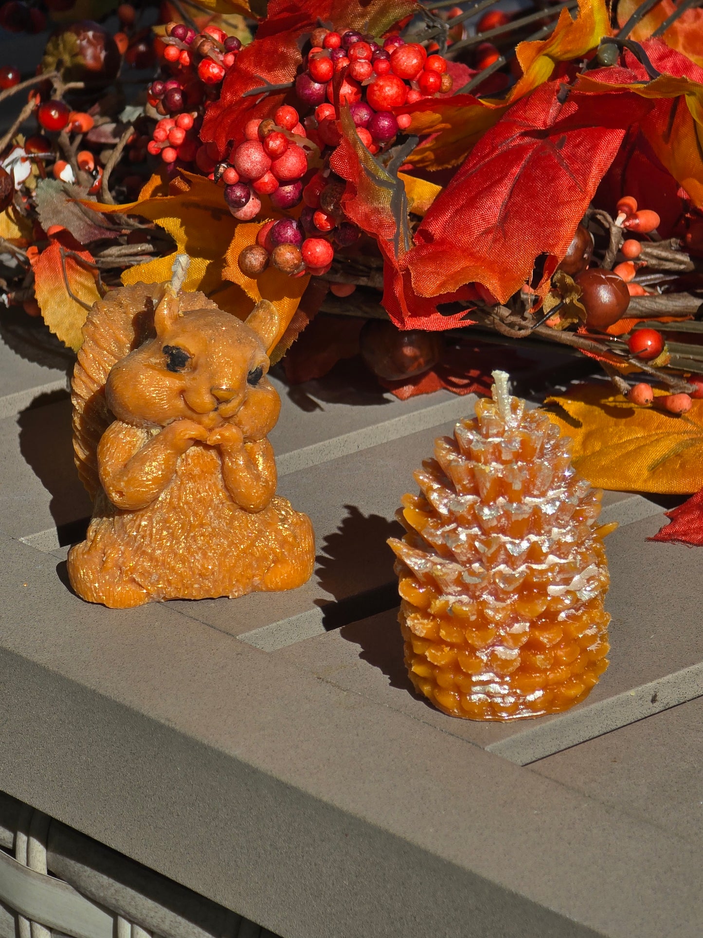 Squirrel and his Nut (Acorn/Pinecone) Candles