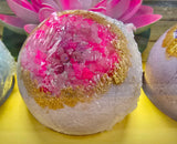 ROSE QUARTZ GEODE Bath Bomb
