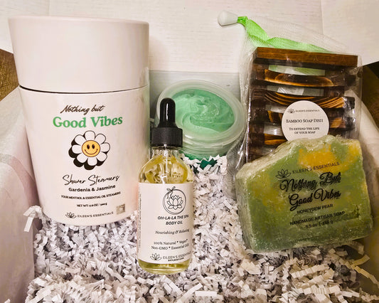 Limited Release; Nothing But Good Vibes Shower Steamer Gift Set (Gardenia, Jasmine & Menthol)