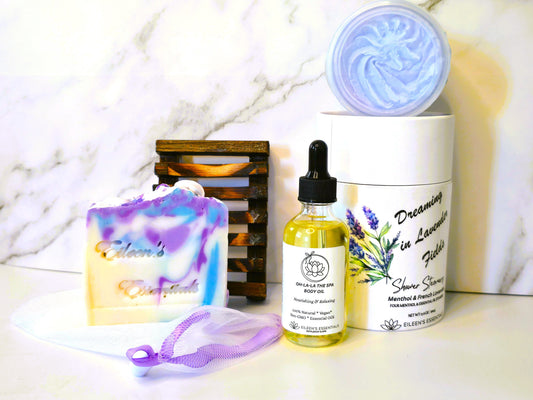 Limited Release; Shower Steamer Gift Set; Dreaming in Lavender Fields (French Lavender & Vanilla)