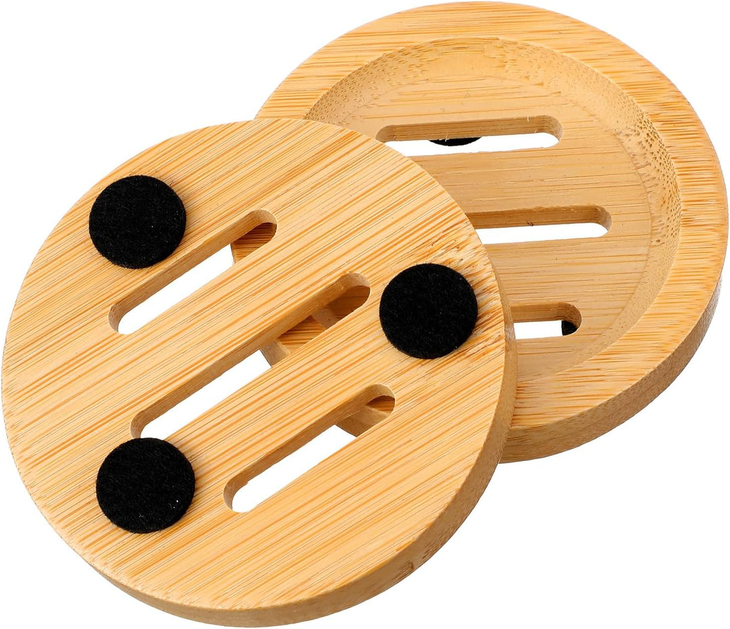 Bamboo Round Facial Soap Dish