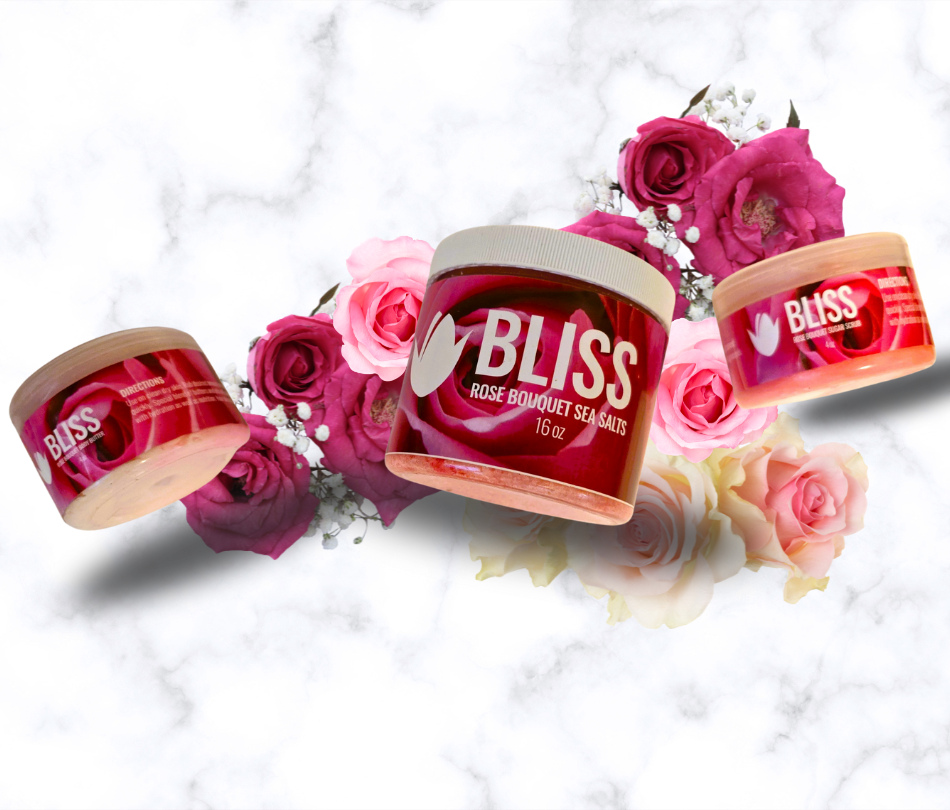 Skincare Collection/Sugar Scrub; "BLISS" (Rose Bouquet)