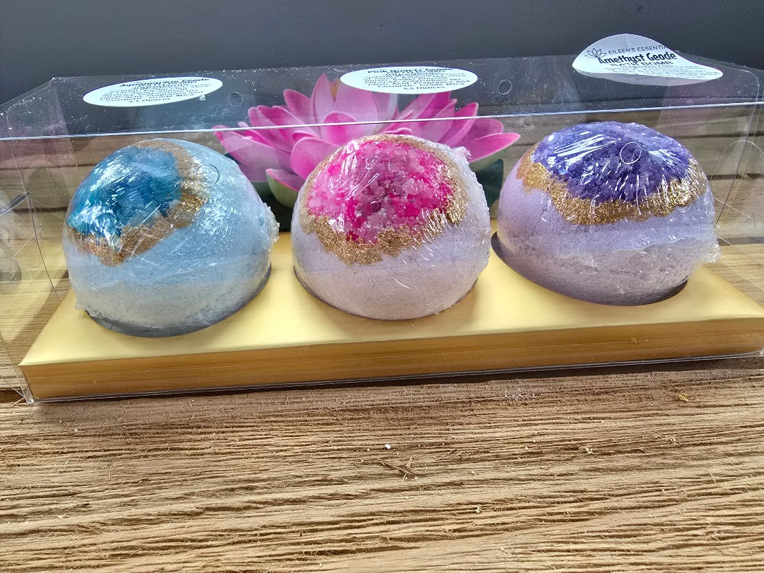 ROSE QUARTZ GEODE Bath Bomb