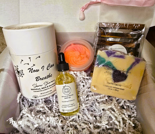 Limited Release; Now I Can Breathe Shower Steamer Gift Set (Menthol, Mint & Eucalyptus)