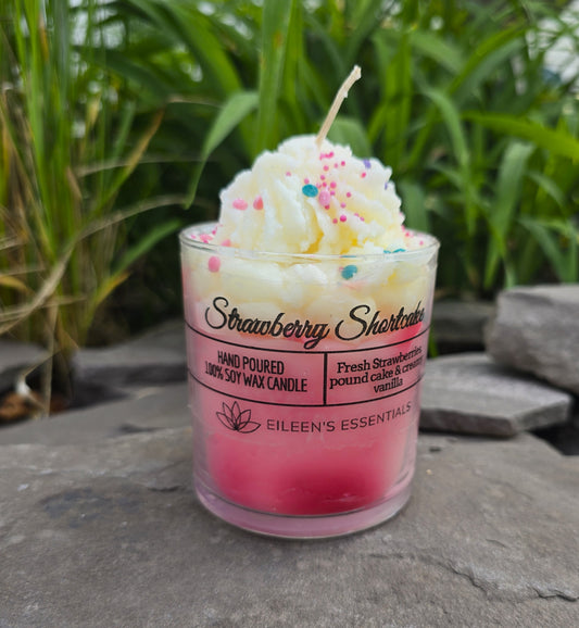 DESSERT CANDLE; Strawberry Shortcake